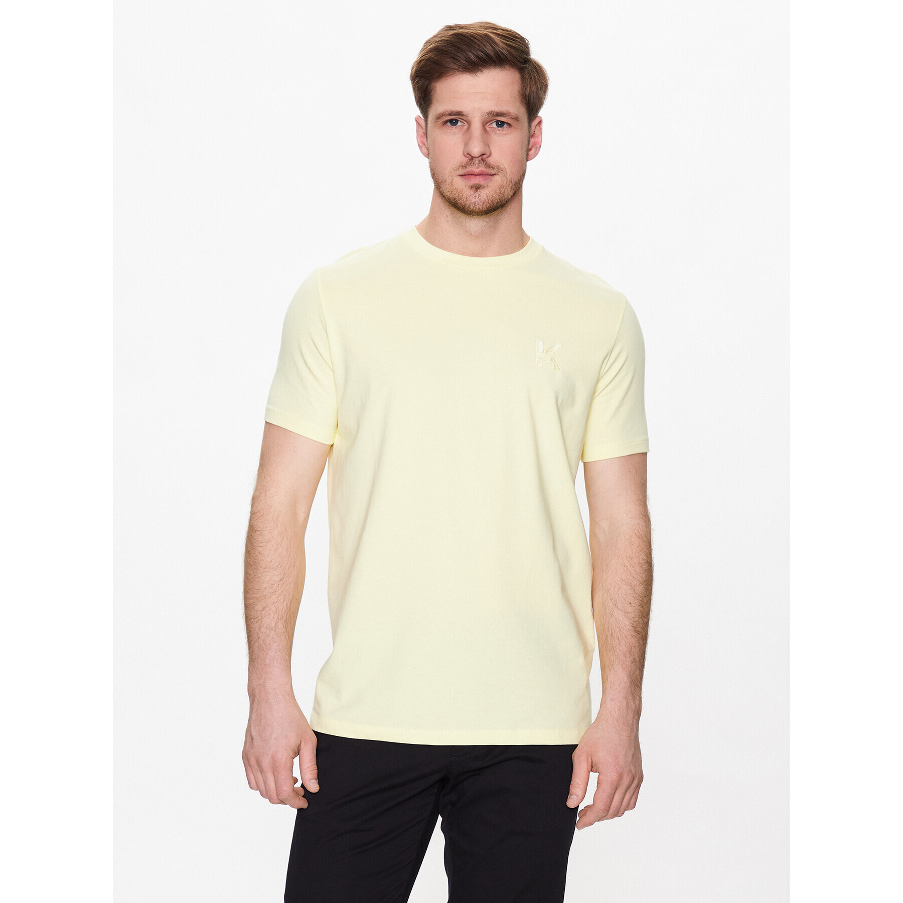 KARL LAGERFELD T-Shirt 755890 532221 Žlutá Regular Fit - Pepit.cz