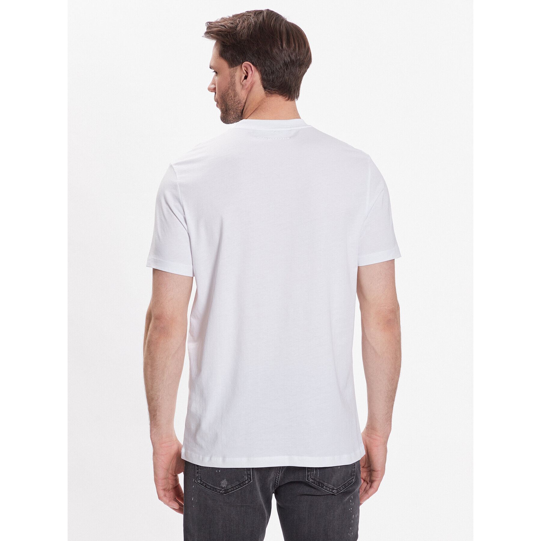 KARL LAGERFELD T-Shirt Crew Neck 755053 532224 Bílá Regular Fit - Pepit.cz