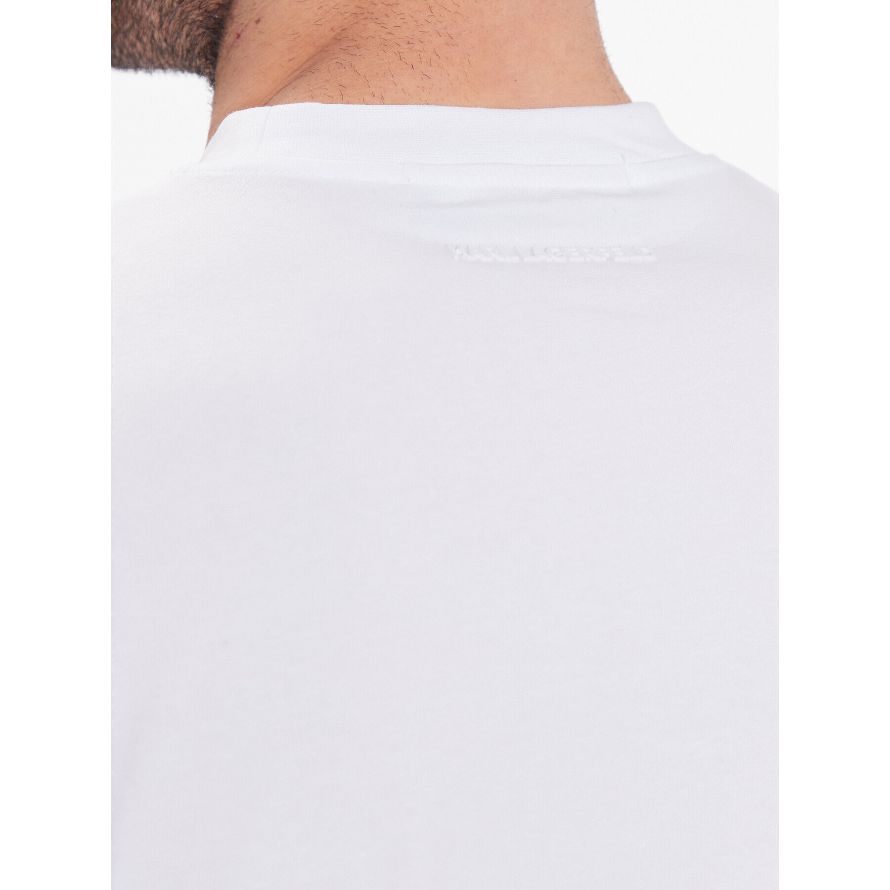 KARL LAGERFELD T-Shirt Crew Neck 755059 532221 Bílá Regular Fit - Pepit.cz