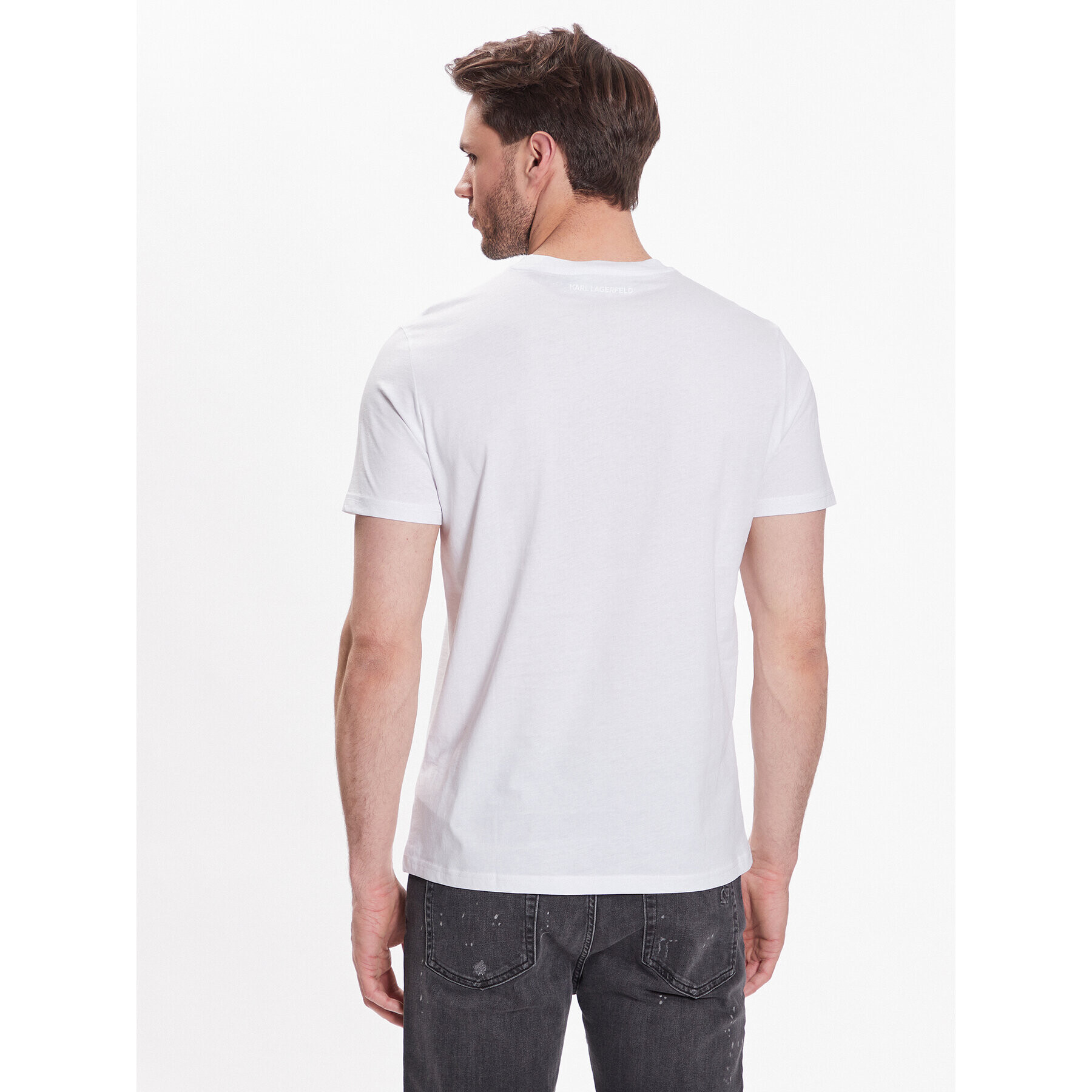 KARL LAGERFELD T-Shirt Crew Neck 755072 532251 Bílá Regular Fit - Pepit.cz