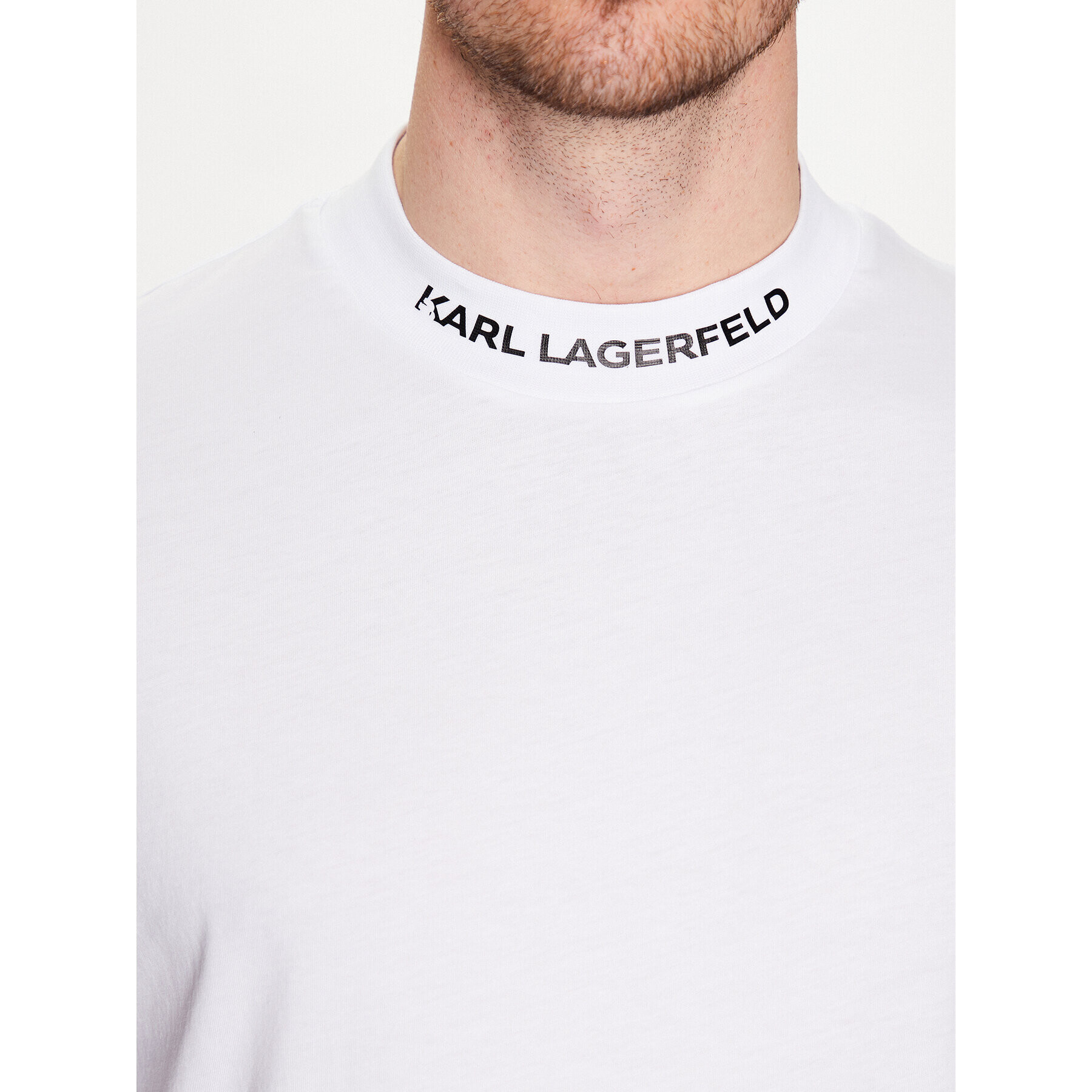 KARL LAGERFELD T-Shirt Crew Neck 755150 532224 Bílá Regular Fit - Pepit.cz