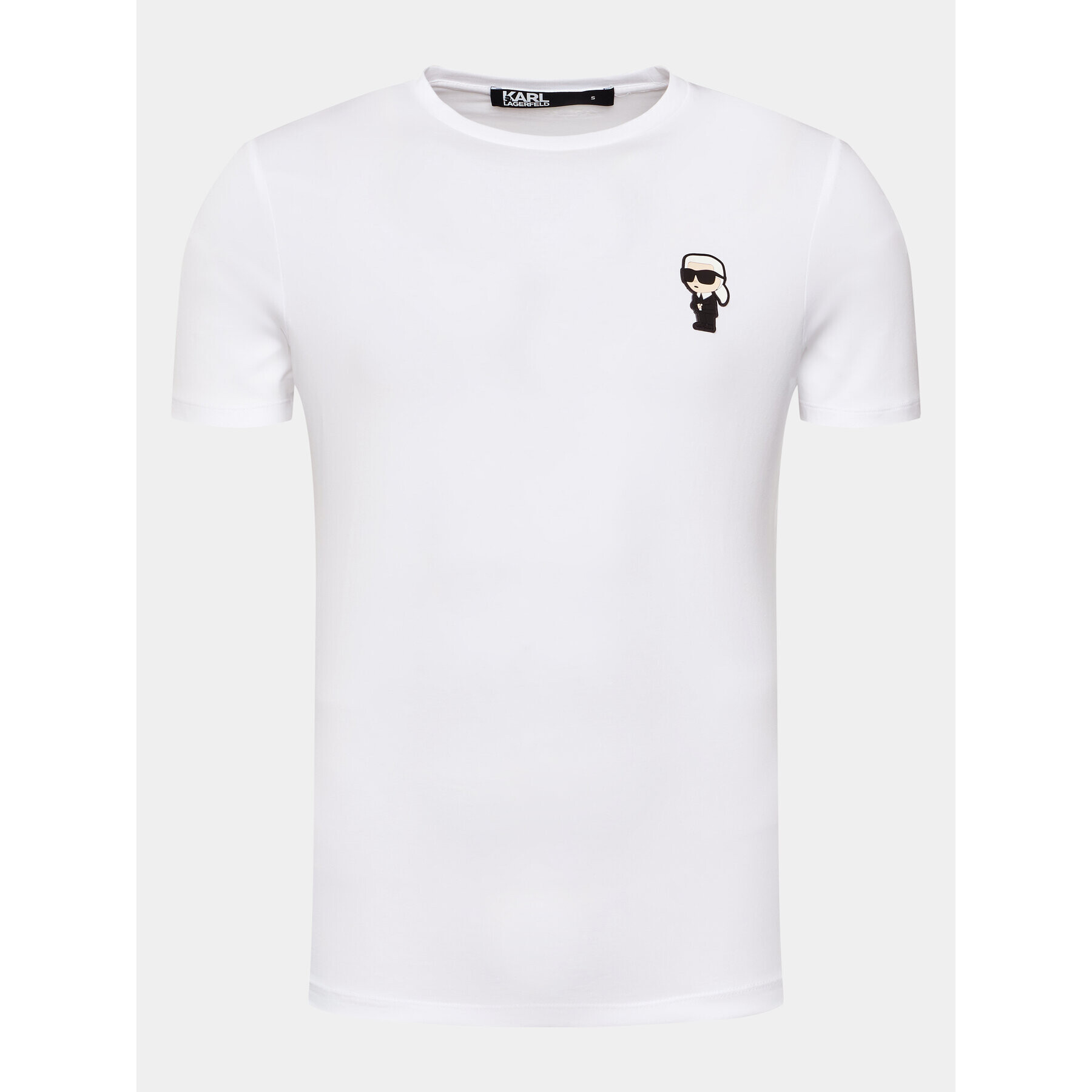 KARL LAGERFELD T-Shirt Crewneck 755027 500221 Bílá Regular Fit - Pepit.cz