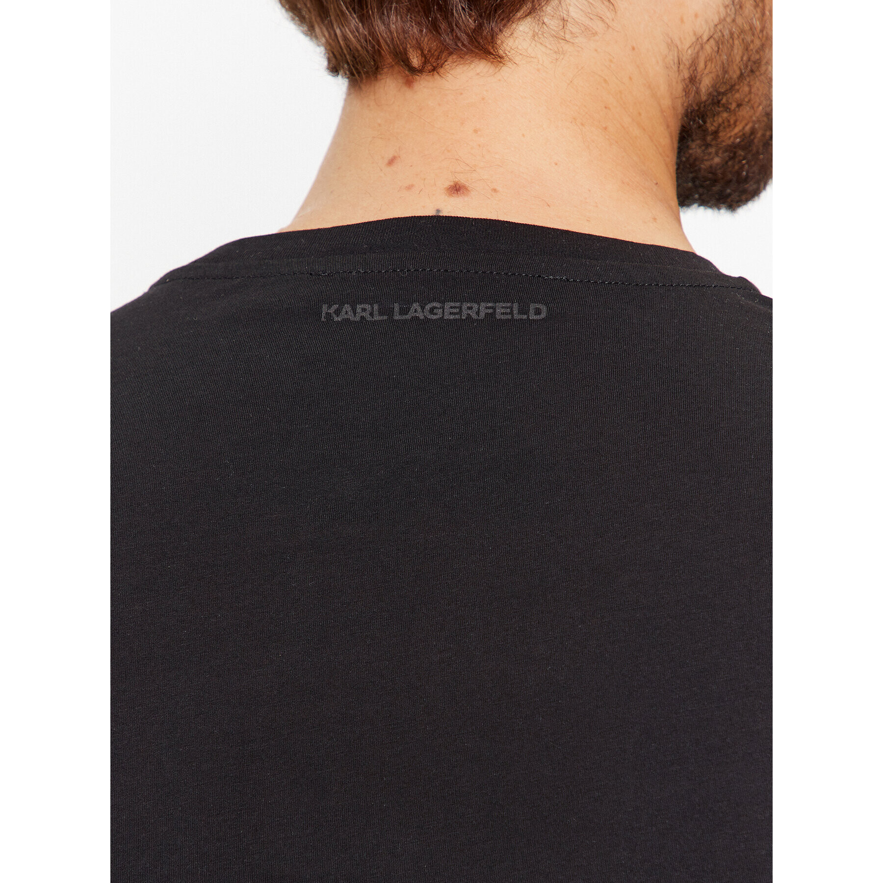 KARL LAGERFELD T-Shirt Crewneck 755071 500251 Černá Regular Fit - Pepit.cz