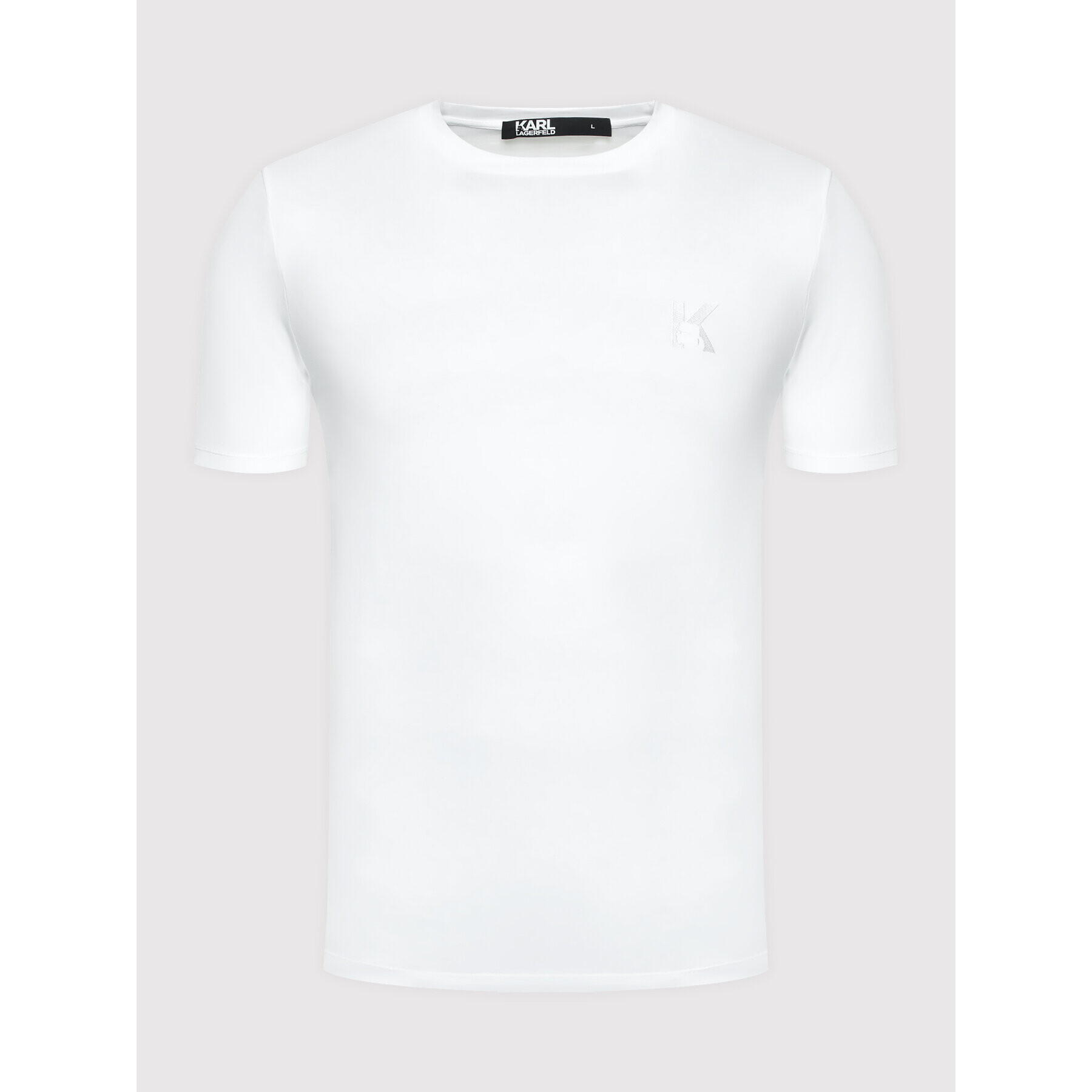 KARL LAGERFELD T-Shirt Crewneck 755890 500221 Bílá Regular Fit - Pepit.cz