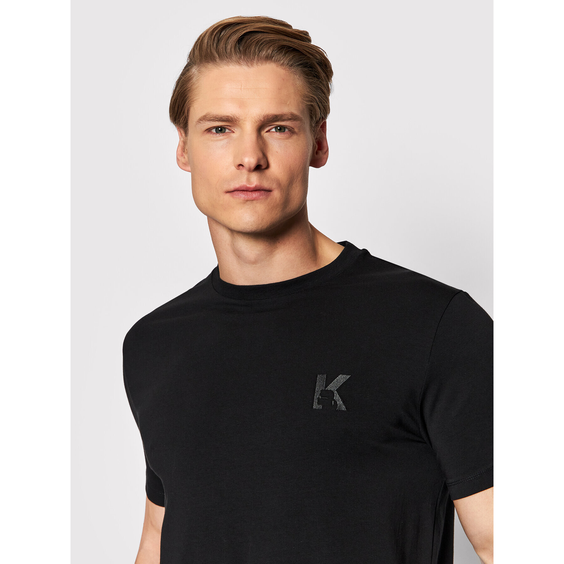 KARL LAGERFELD T-Shirt Crewneck 755890 500221 Černá Regular Fit - Pepit.cz