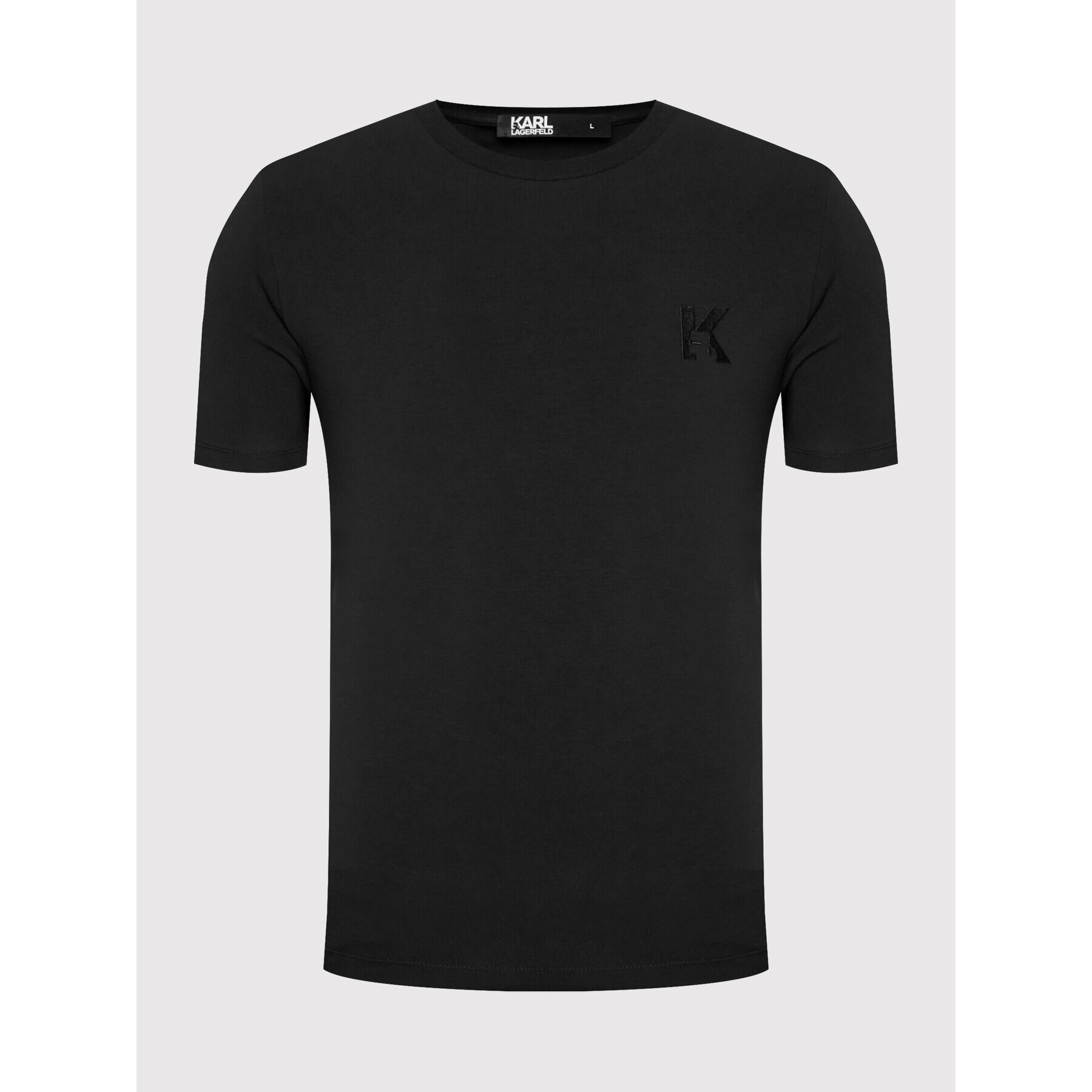 KARL LAGERFELD T-Shirt Crewneck 755890 500221 Černá Regular Fit - Pepit.cz