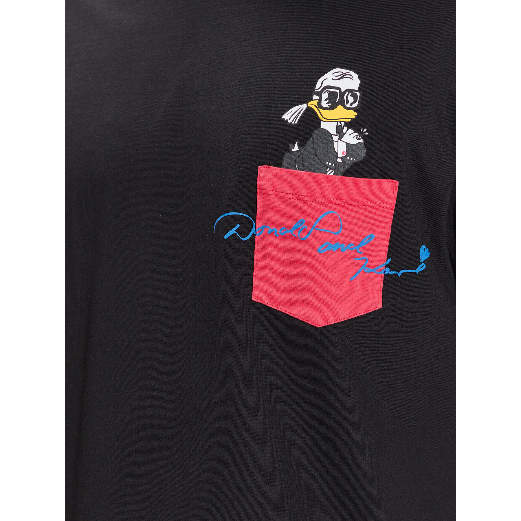 KARL LAGERFELD T-Shirt DISNEY Pocket Logo 755098 532270 Černá Regular Fit - Pepit.cz