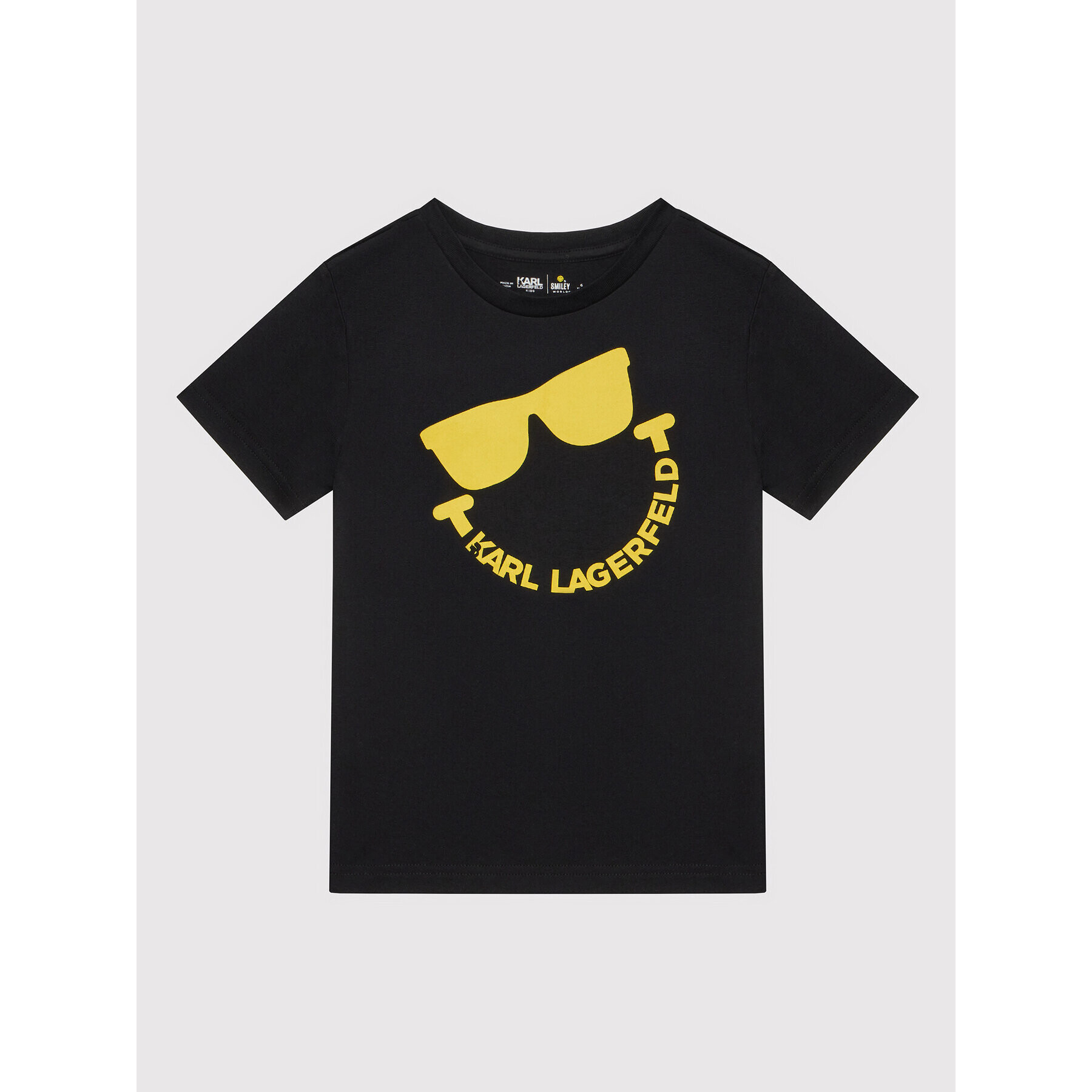 KARL LAGERFELD T-Shirt SMILEY WORLD Z25344 S Černá Regular Fit - Pepit.cz