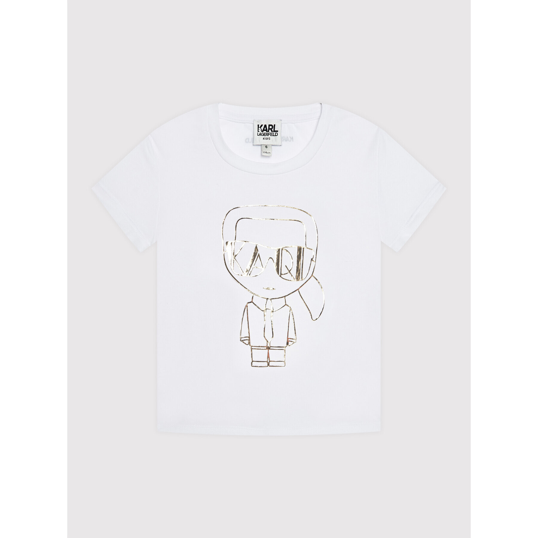 KARL LAGERFELD T-Shirt Z15330 S Bílá Regular Fit - Pepit.cz