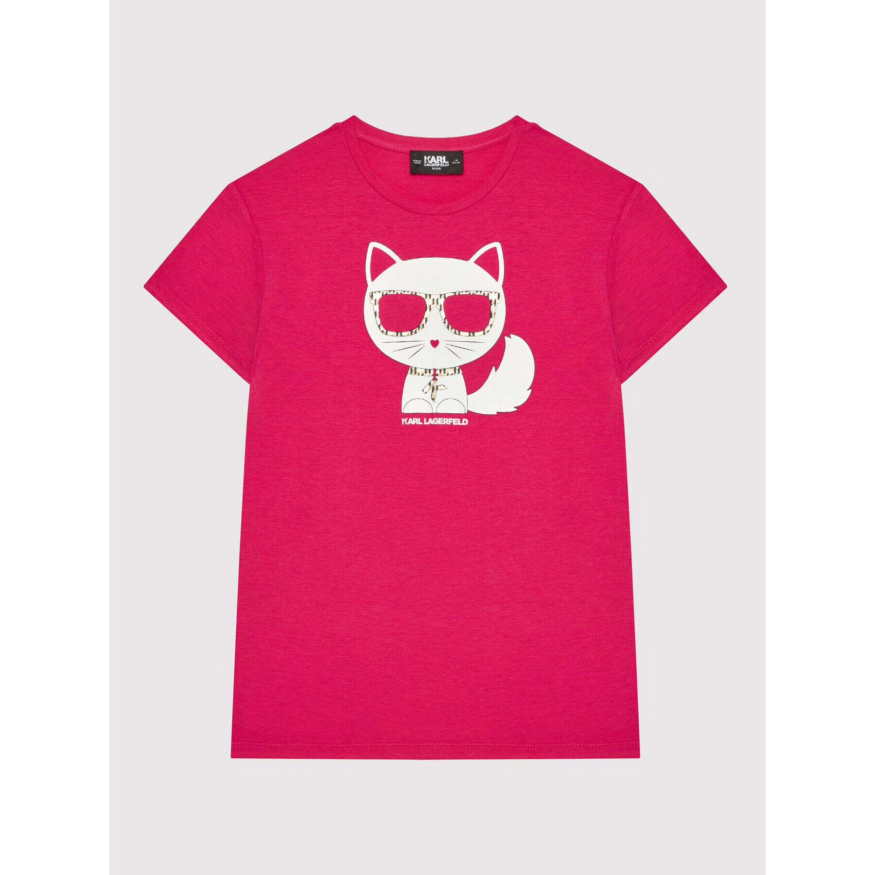 KARL LAGERFELD T-Shirt Z15353 S Růžová Regular Fit - Pepit.cz