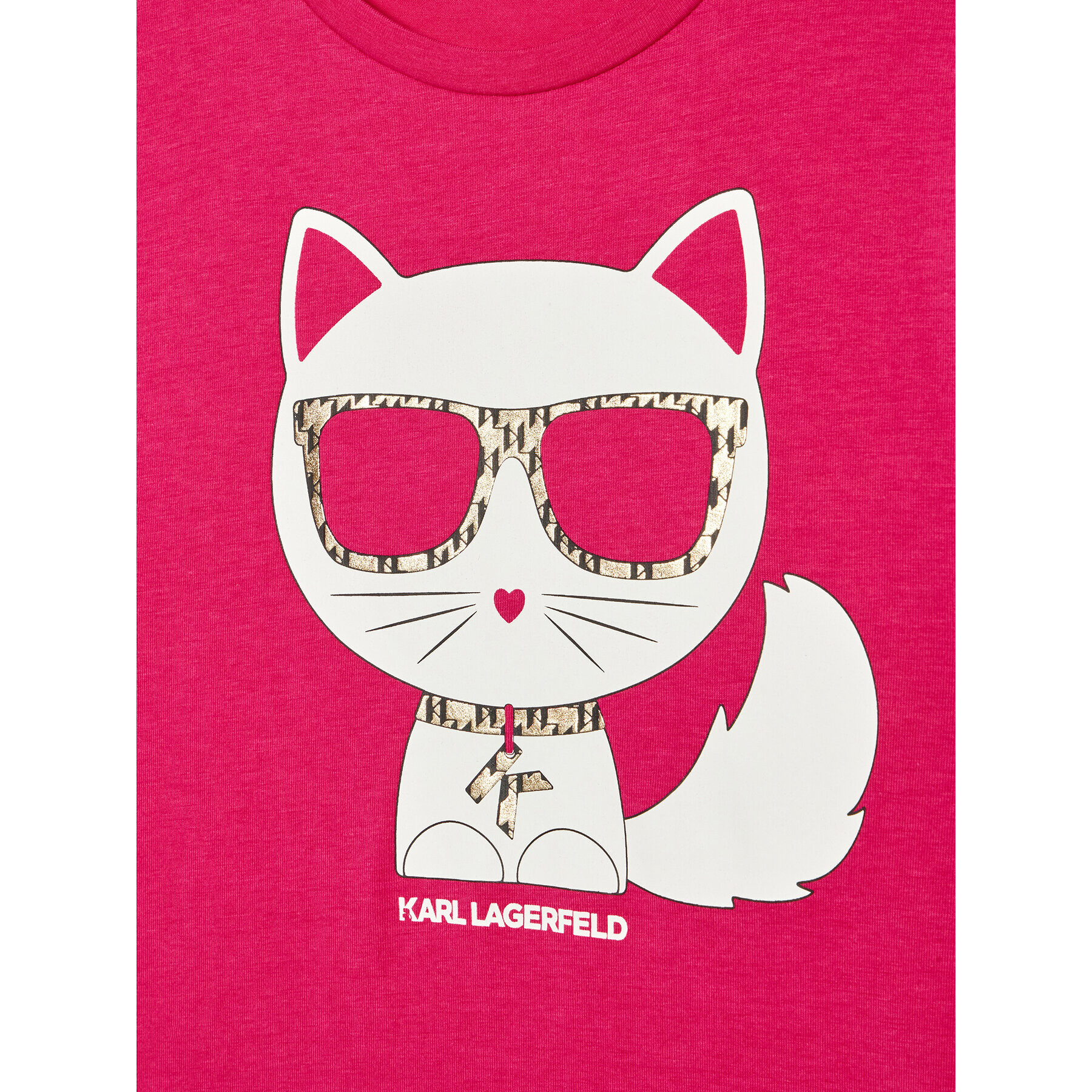 KARL LAGERFELD T-Shirt Z15353 S Růžová Regular Fit - Pepit.cz