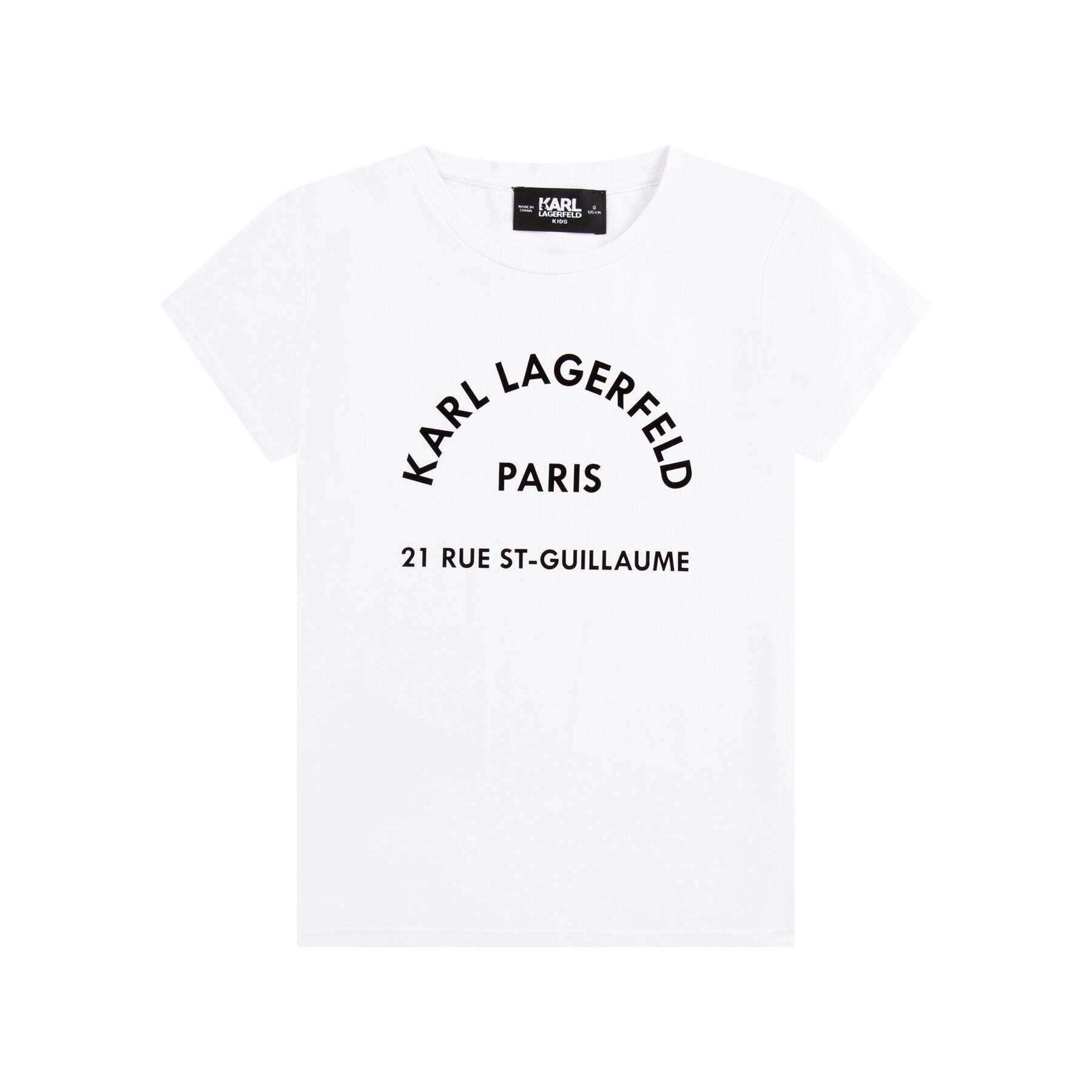 KARL LAGERFELD T-Shirt Z15380 D Bílá Regular Fit - Pepit.cz