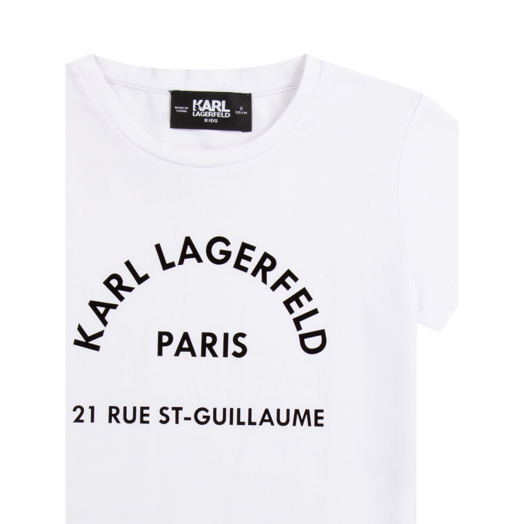 KARL LAGERFELD T-Shirt Z15380 D Bílá Regular Fit - Pepit.cz