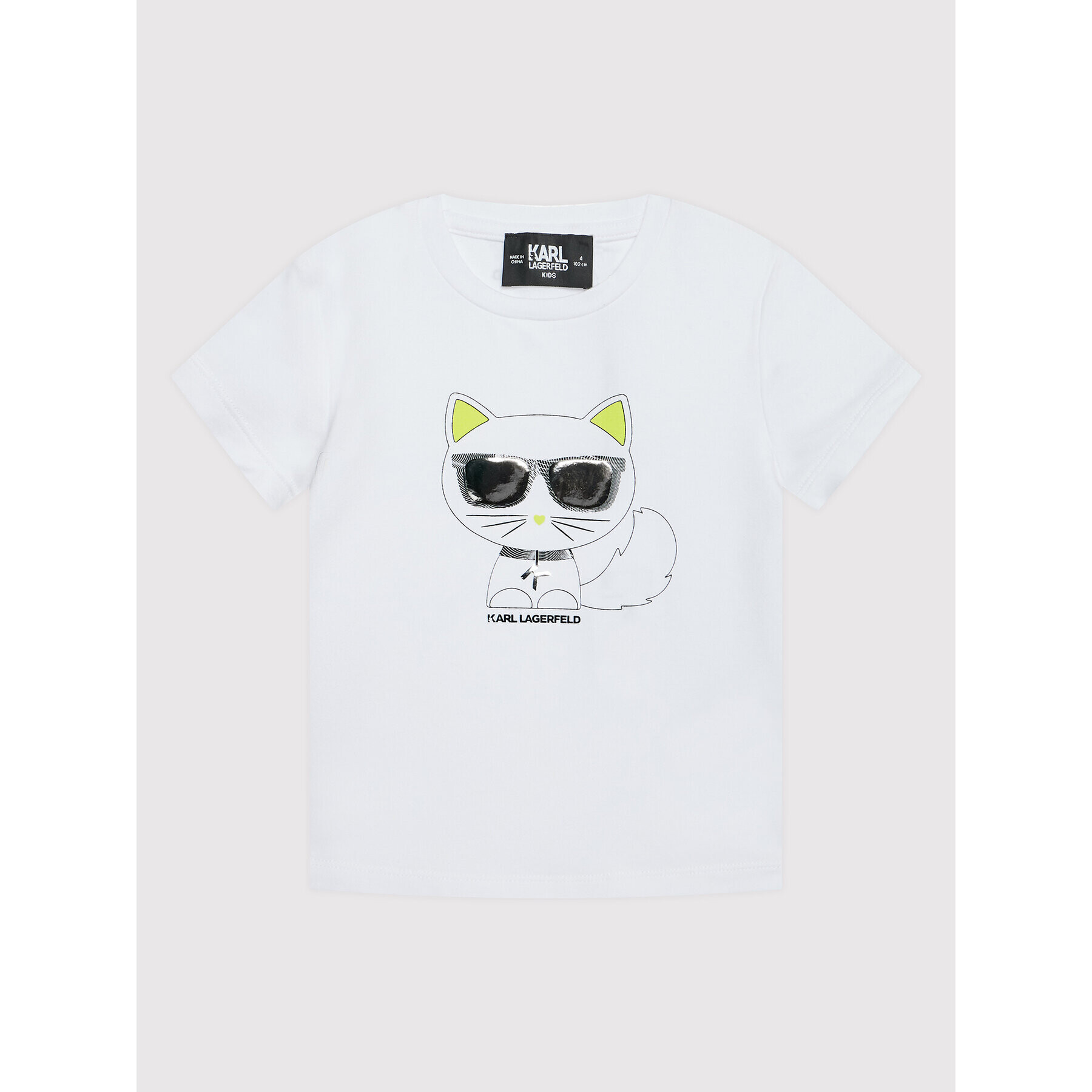 KARL LAGERFELD T-Shirt Z15383 M Bílá Regular Fit - Pepit.cz