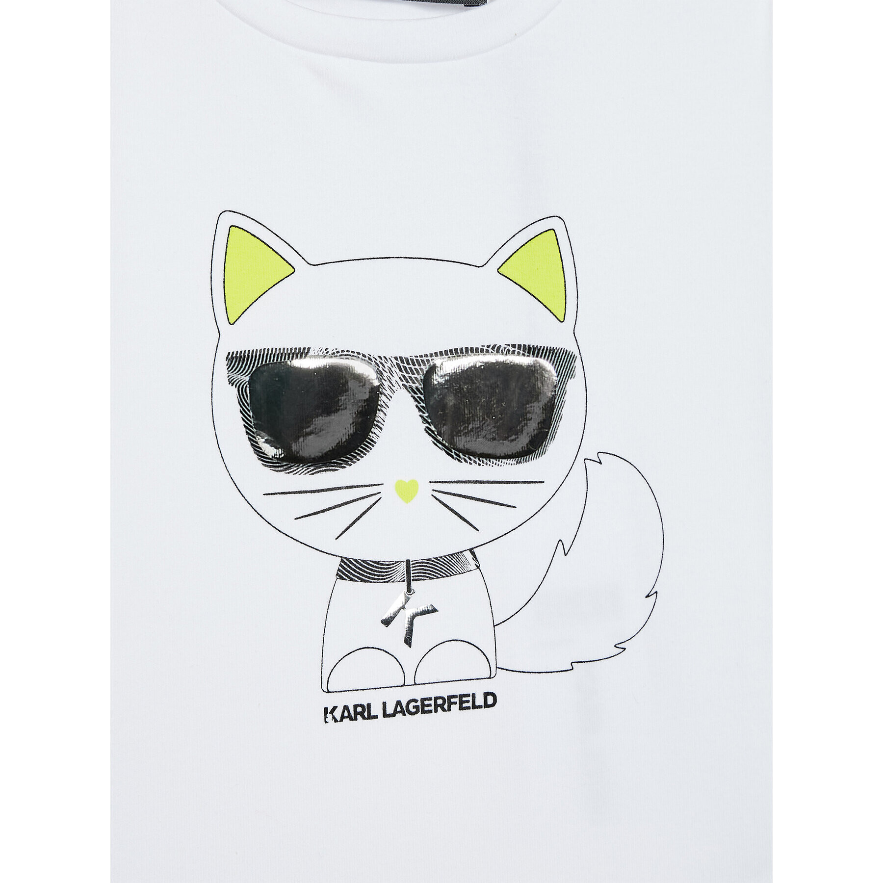 KARL LAGERFELD T-Shirt Z15383 M Bílá Regular Fit - Pepit.cz