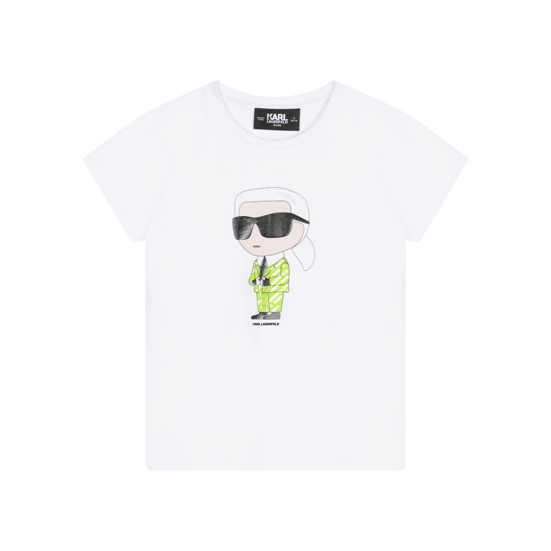 KARL LAGERFELD T-Shirt Z15417 D Bílá Regular Fit - Pepit.cz