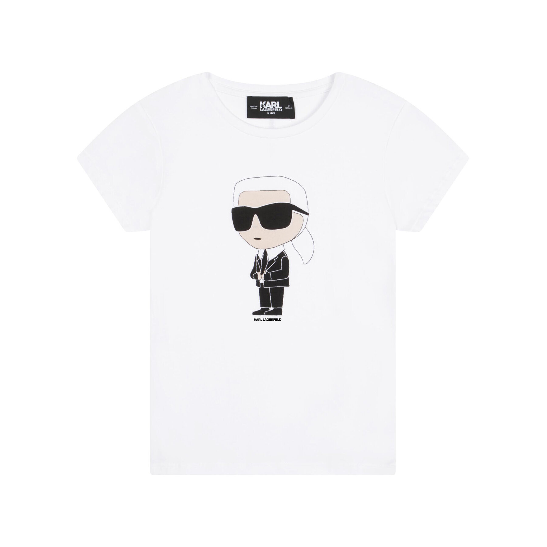 KARL LAGERFELD T-Shirt Z15418 D Bílá Regular Fit - Pepit.cz