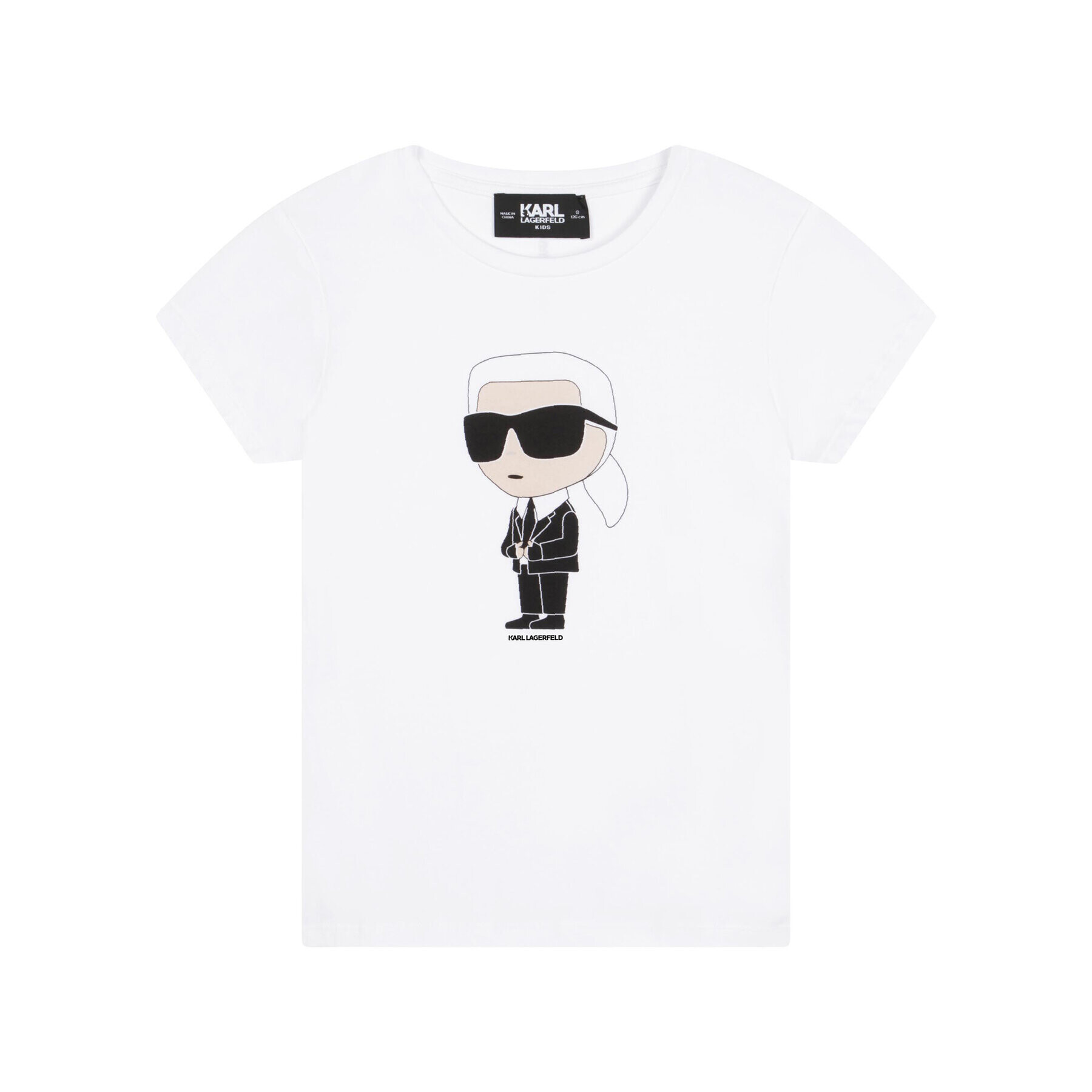 KARL LAGERFELD T-Shirt Z15418 M Bílá Regular Fit - Pepit.cz