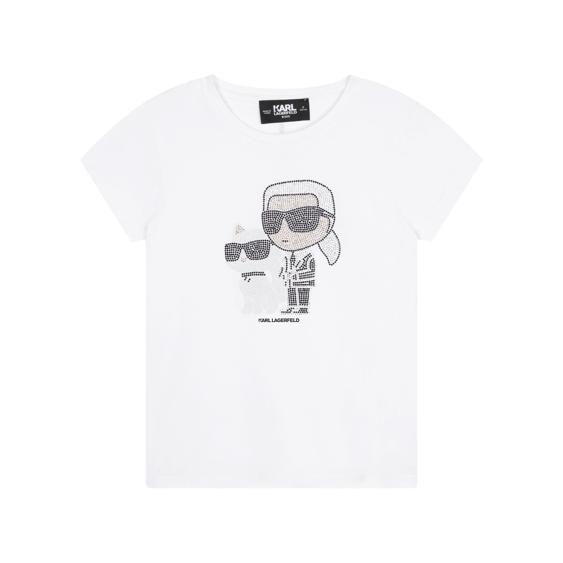 KARL LAGERFELD T-Shirt Z15420 M Bílá Regular Fit - Pepit.cz