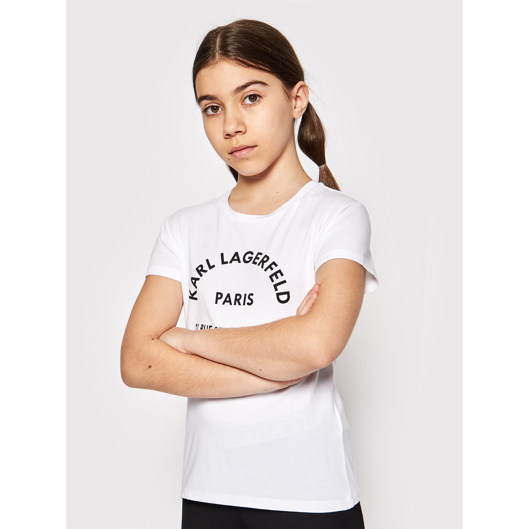 KARL LAGERFELD T-Shirt Z15M59 S Bílá Regular Fit - Pepit.cz