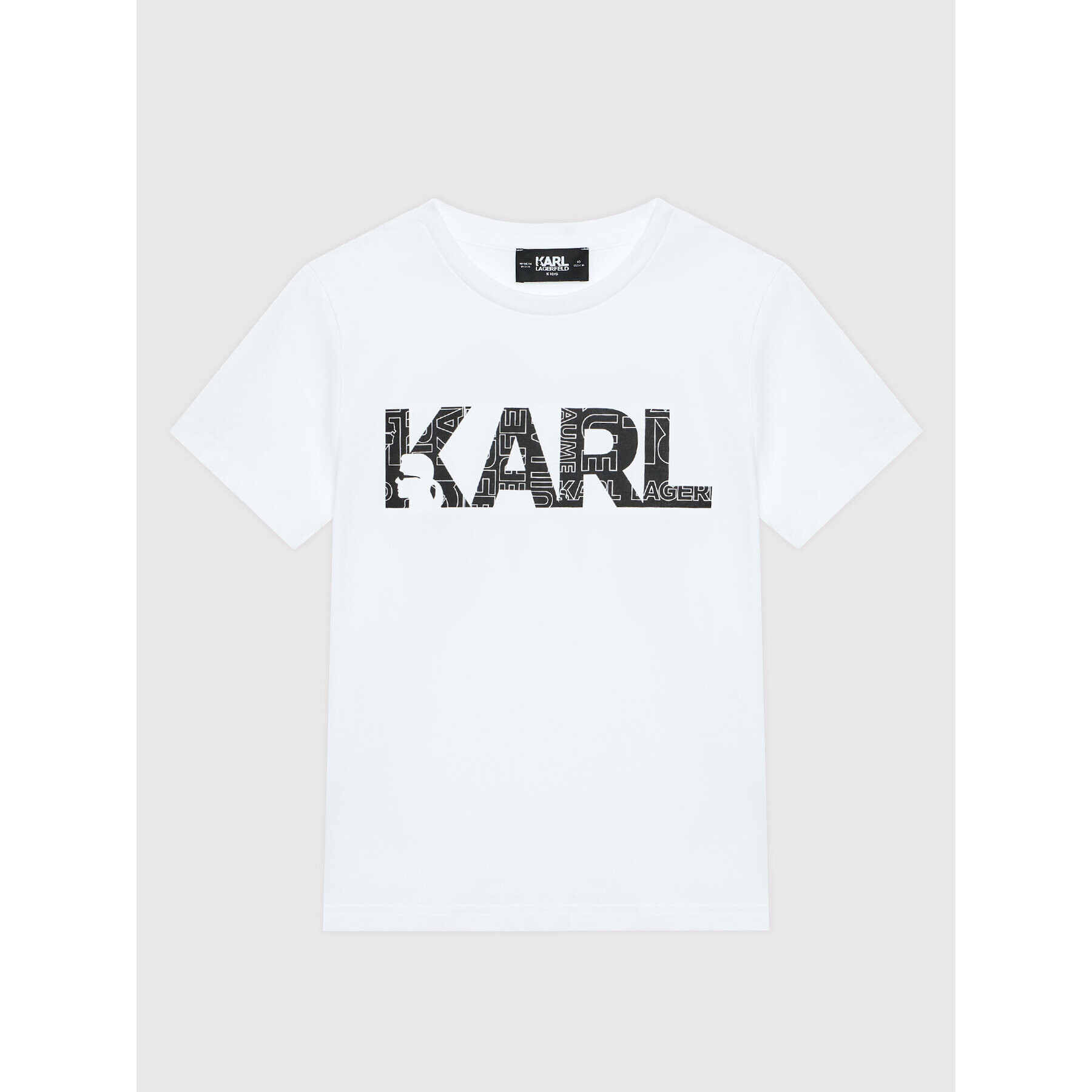 KARL LAGERFELD T-Shirt Z25358 M Bílá Regular Fit - Pepit.cz