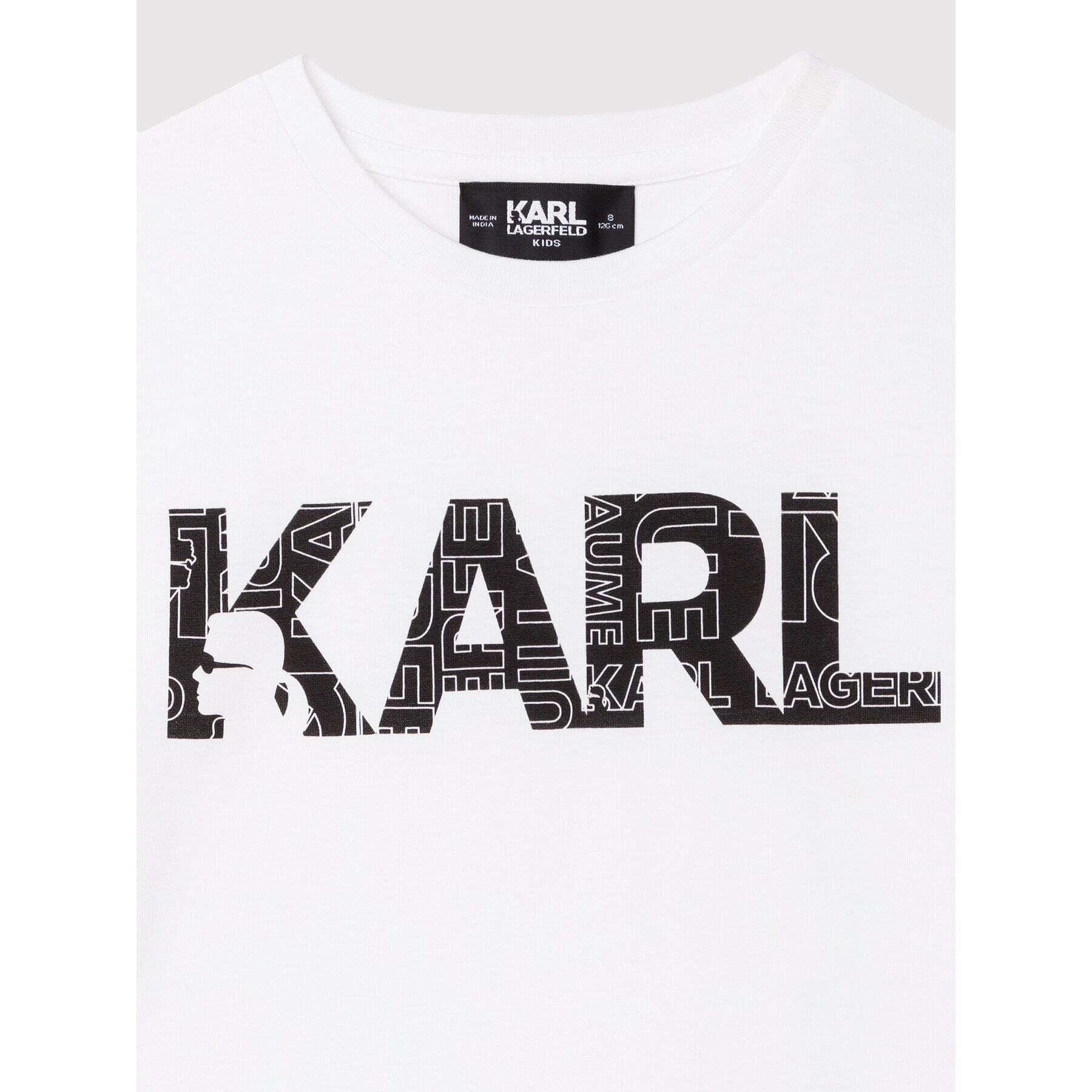 KARL LAGERFELD T-Shirt Z25358 M Bílá Regular Fit - Pepit.cz