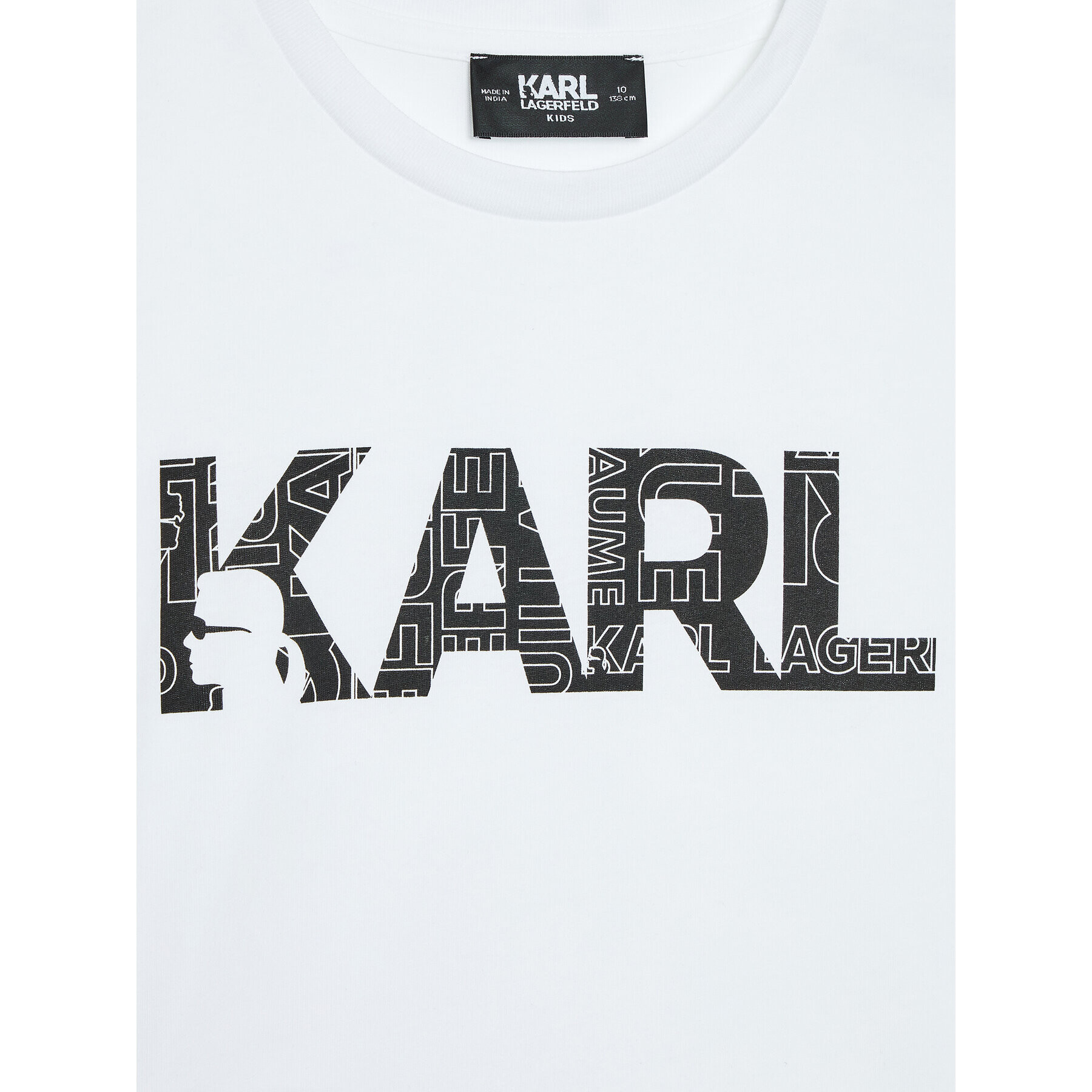 KARL LAGERFELD T-Shirt Z25358 M Bílá Regular Fit - Pepit.cz