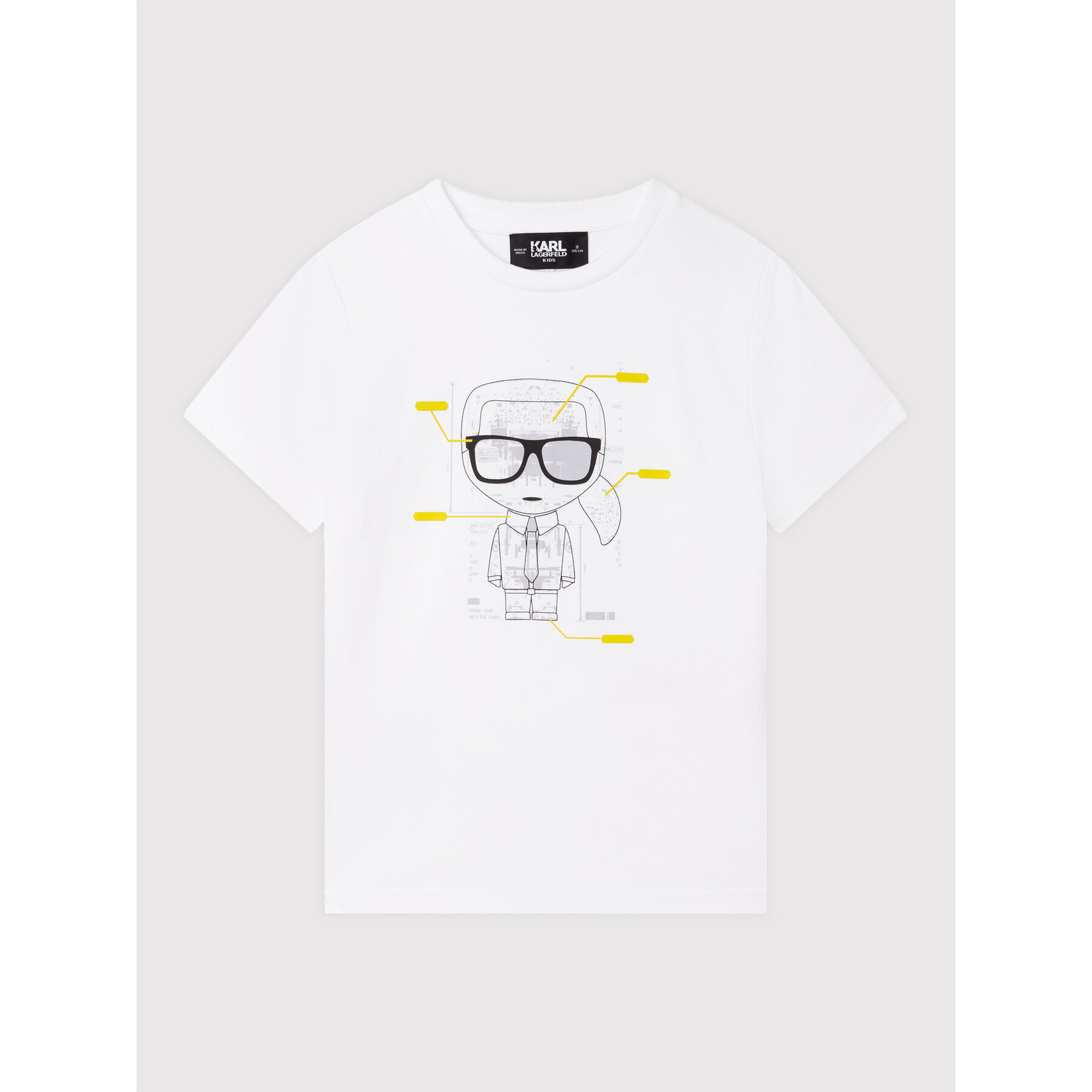 KARL LAGERFELD T-Shirt Z25364 M Bílá Regular Fit - Pepit.cz