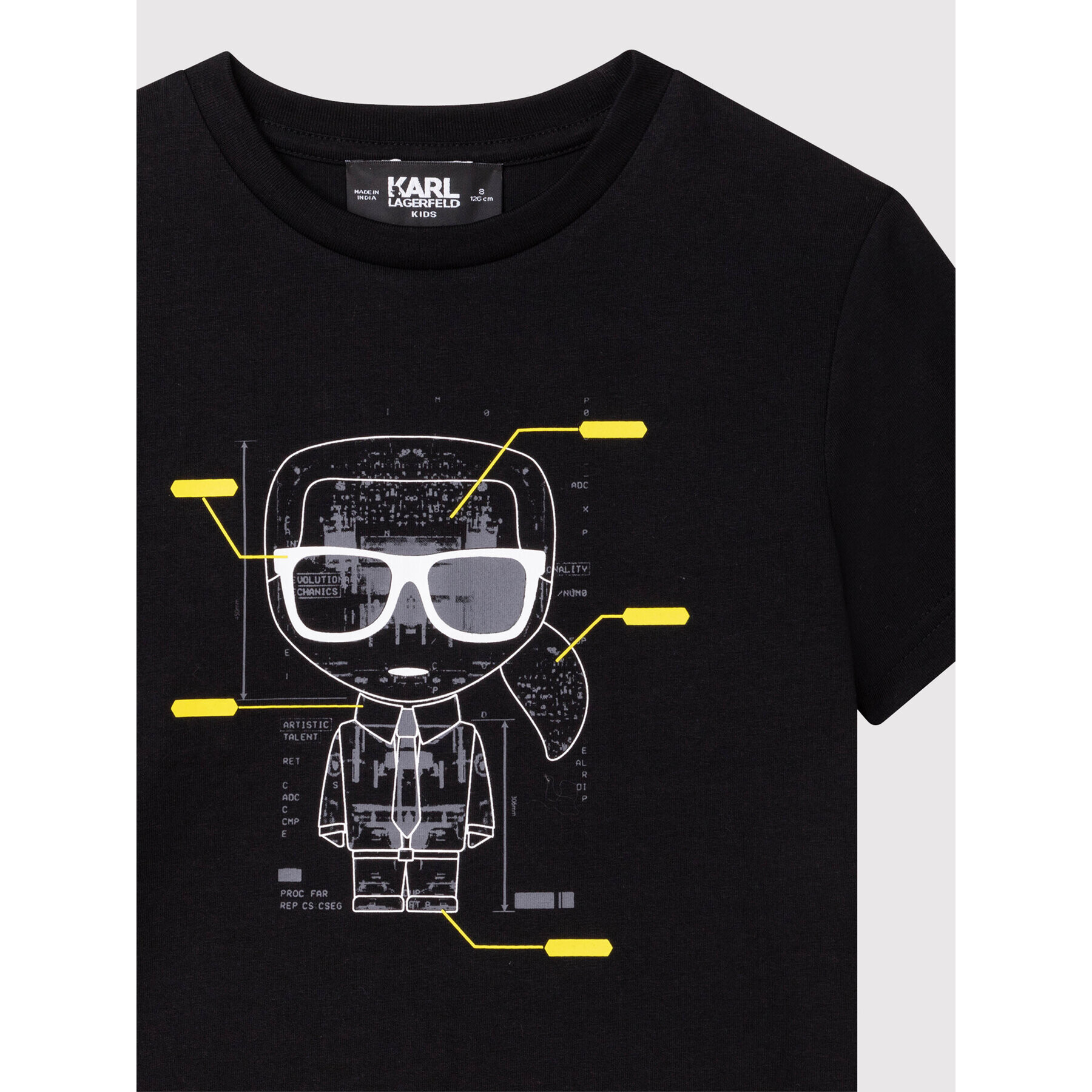 KARL LAGERFELD T-Shirt Z25364 M Černá Regular Fit - Pepit.cz