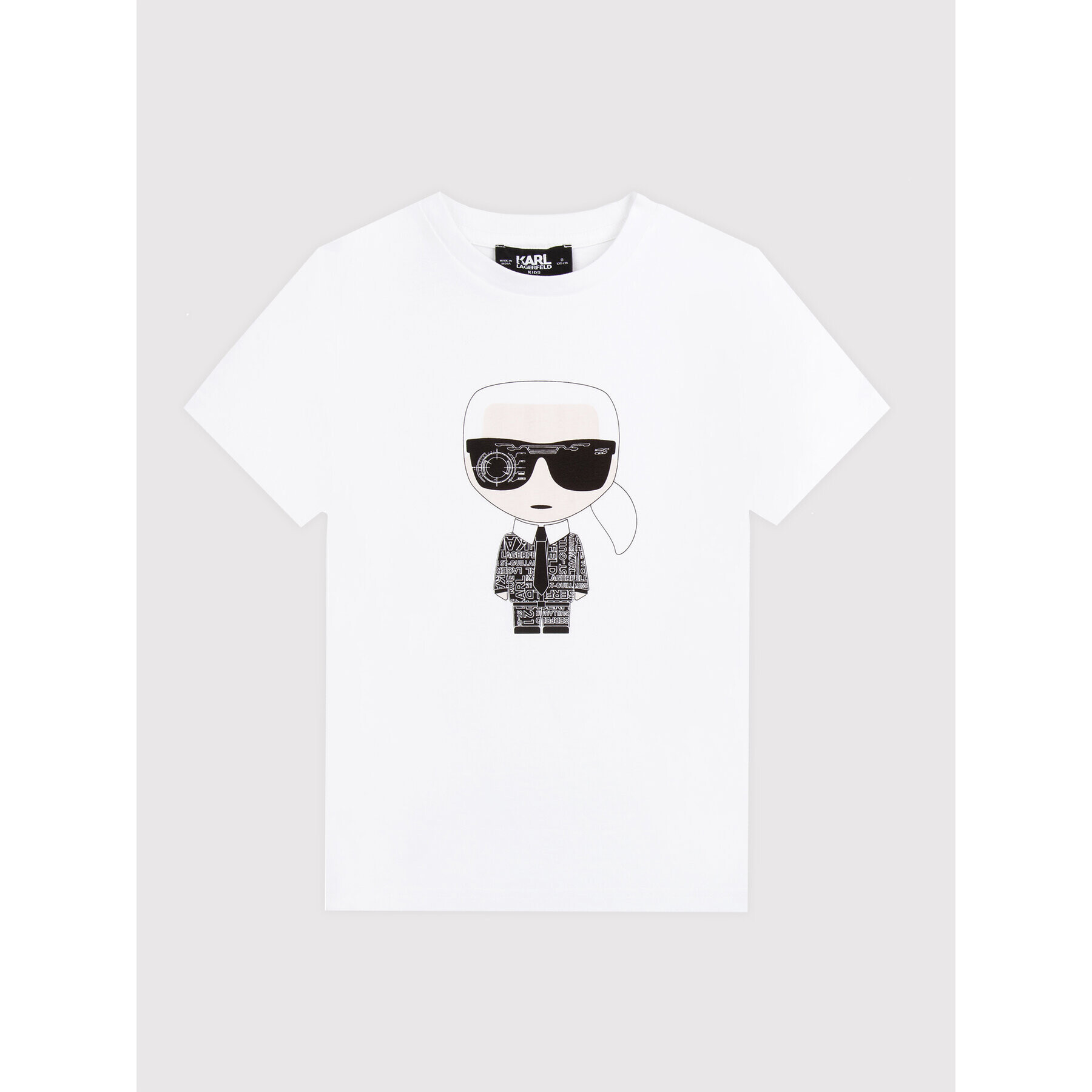 KARL LAGERFELD T-Shirt Z25370 D Bílá Regular Fit - Pepit.cz