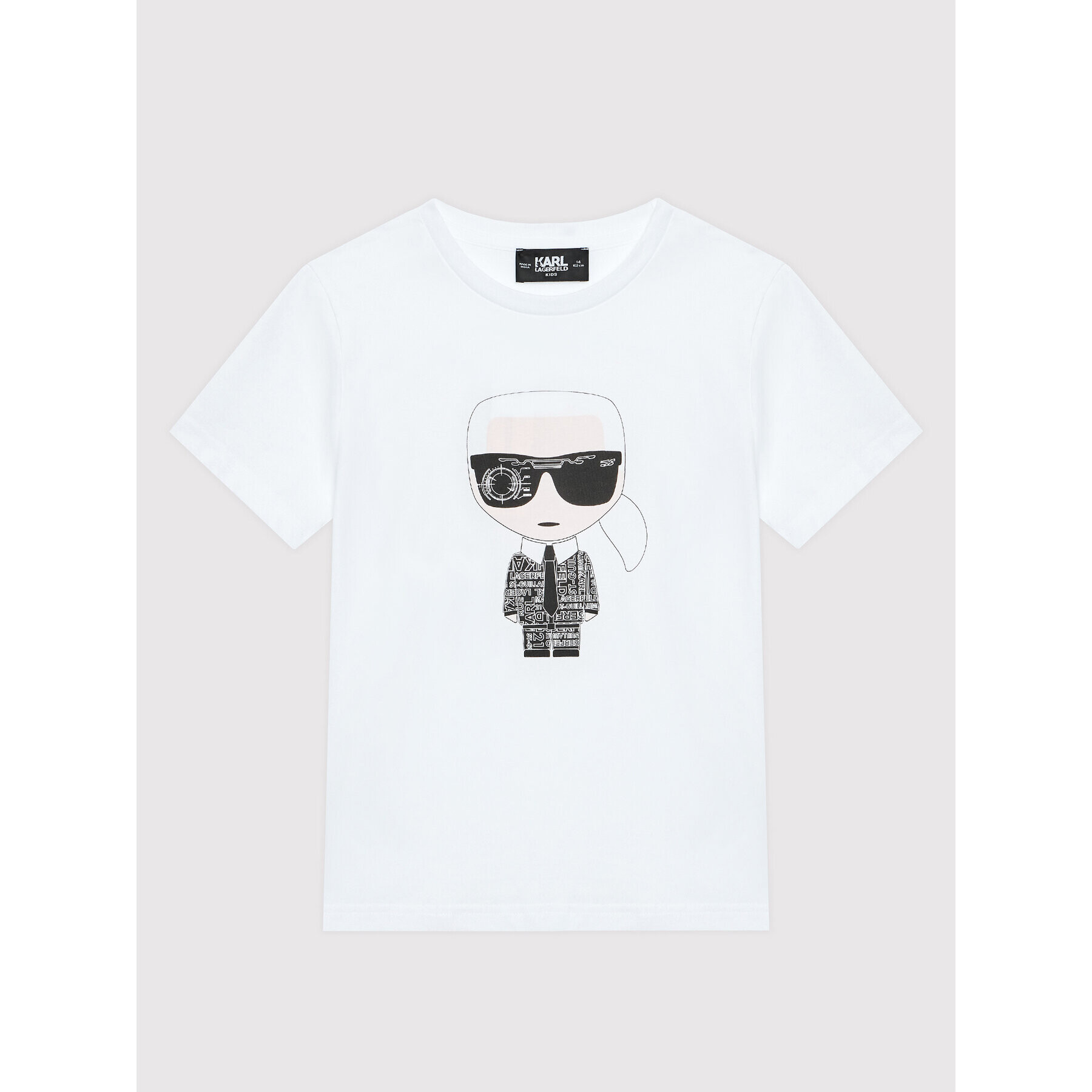 KARL LAGERFELD T-Shirt Z25370 D Bílá Regular Fit - Pepit.cz