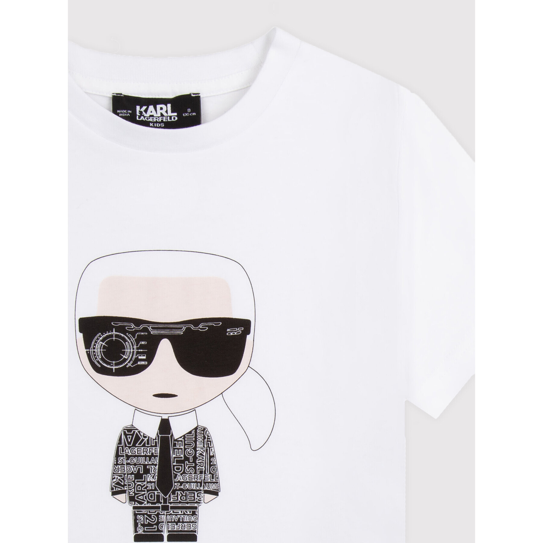 KARL LAGERFELD T-Shirt Z25370 D Bílá Regular Fit - Pepit.cz