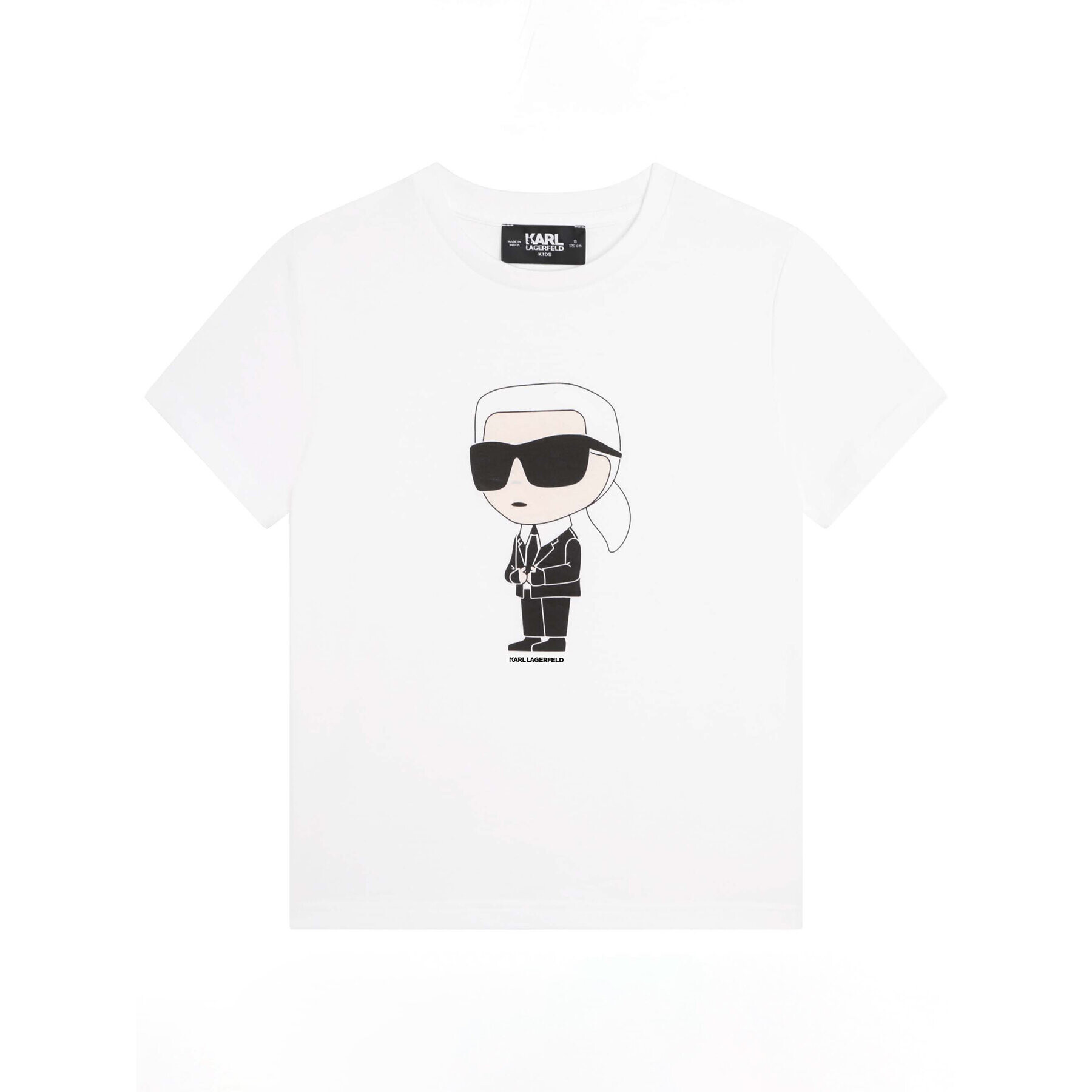 KARL LAGERFELD T-Shirt Z25391 D Bílá Regular Fit - Pepit.cz