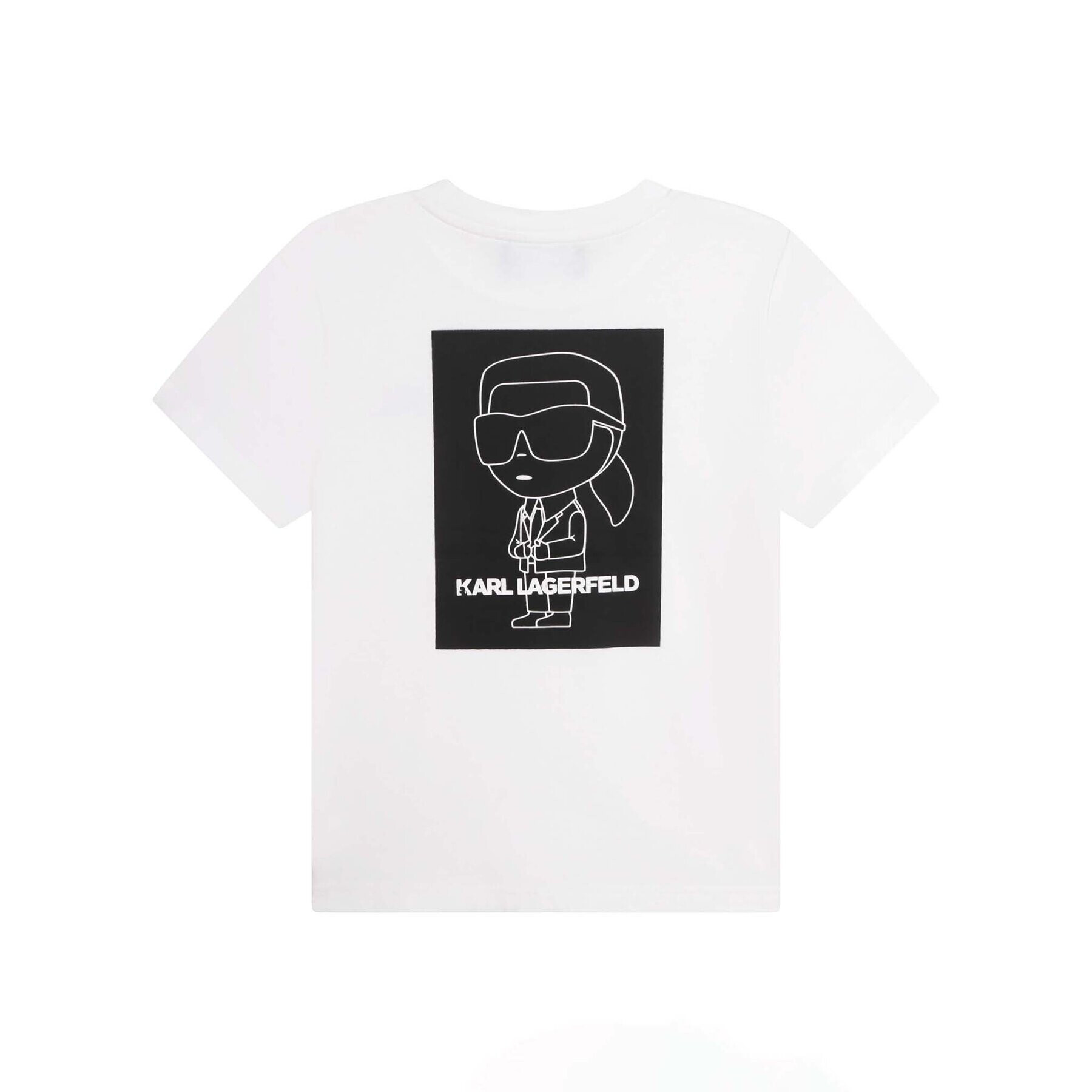 KARL LAGERFELD T-Shirt Z25394 S Bílá Regular Fit - Pepit.cz