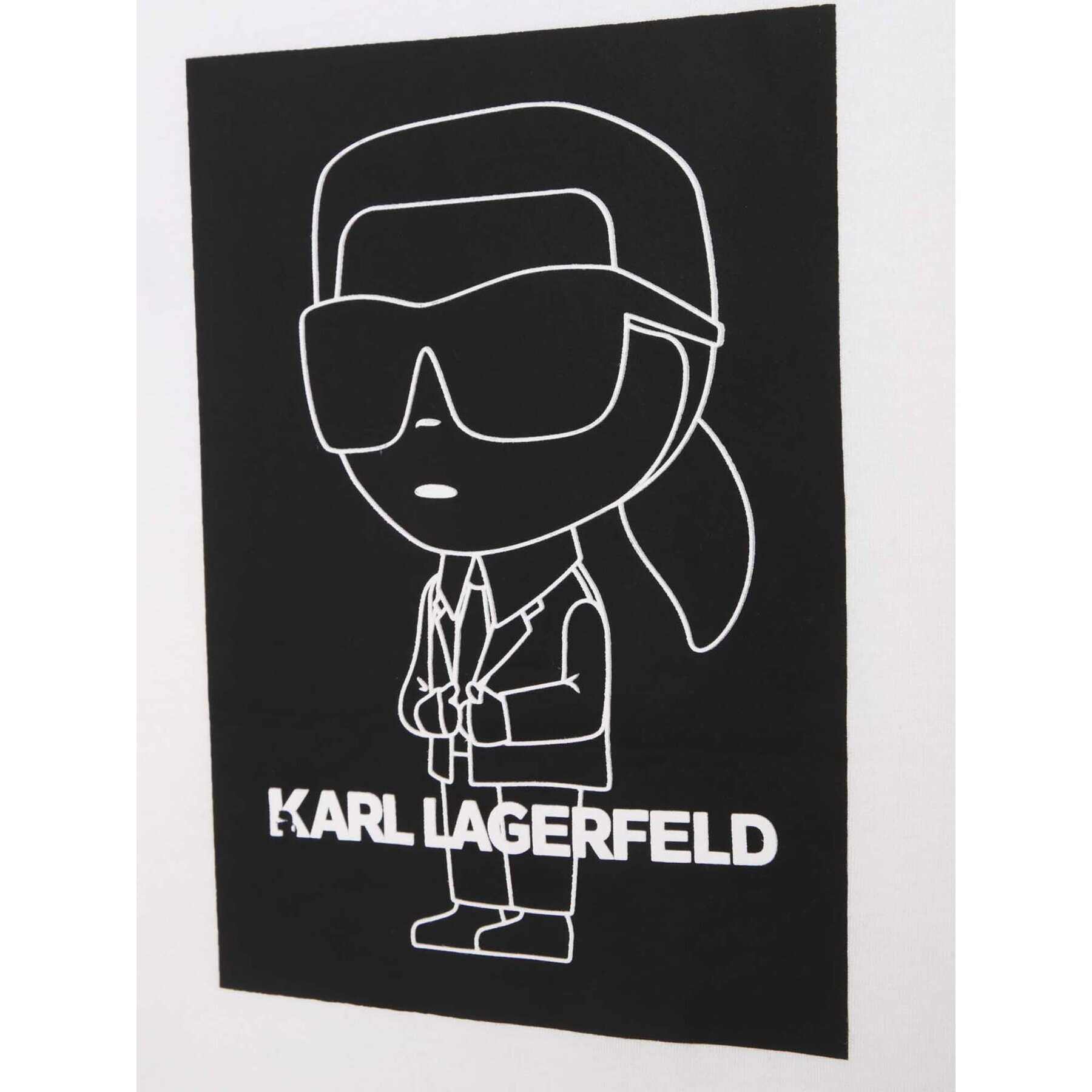 KARL LAGERFELD T-Shirt Z25394 S Bílá Regular Fit - Pepit.cz