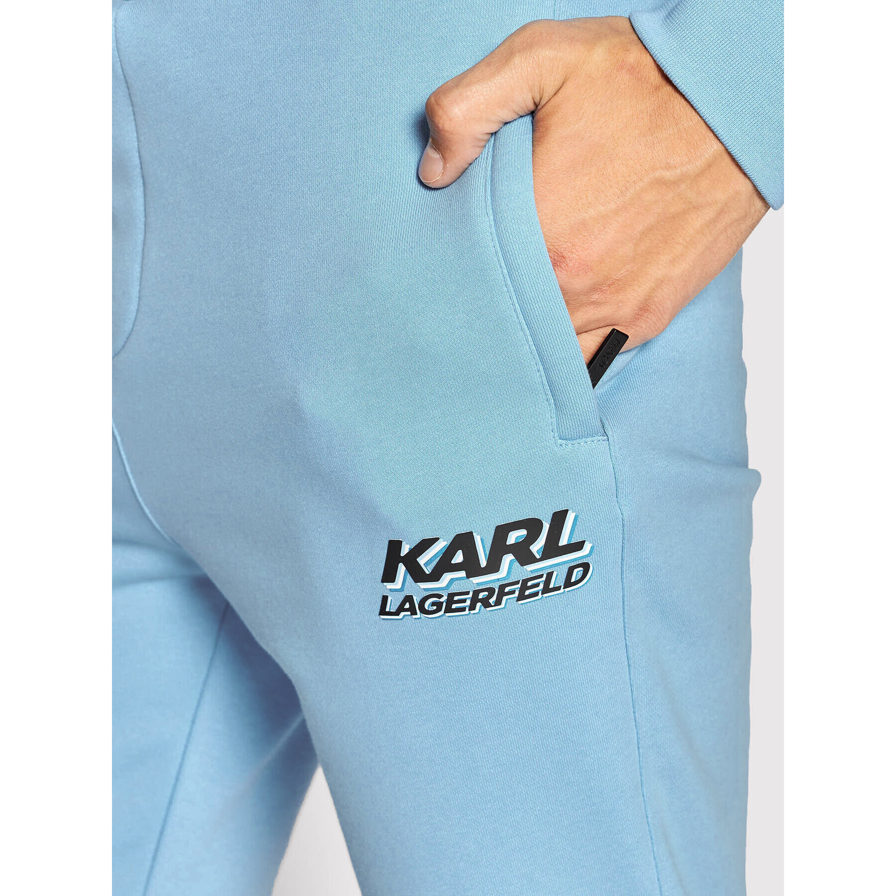 KARL LAGERFELD Teplákové kalhoty 705081 523910 Modrá Regular Fit - Pepit.cz