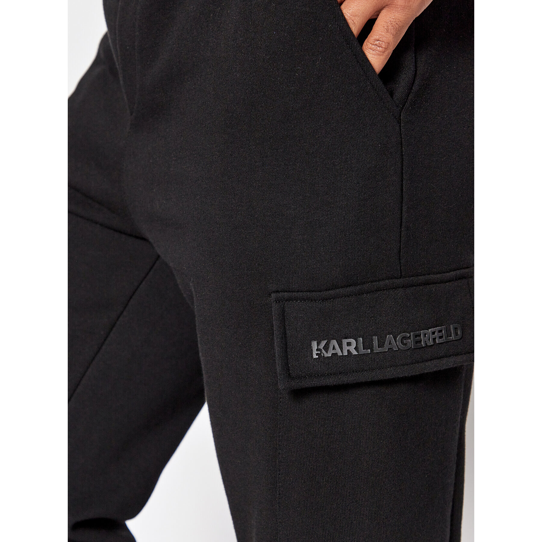 KARL LAGERFELD Teplákové kalhoty 705087 523910 Černá Regular Fit - Pepit.cz