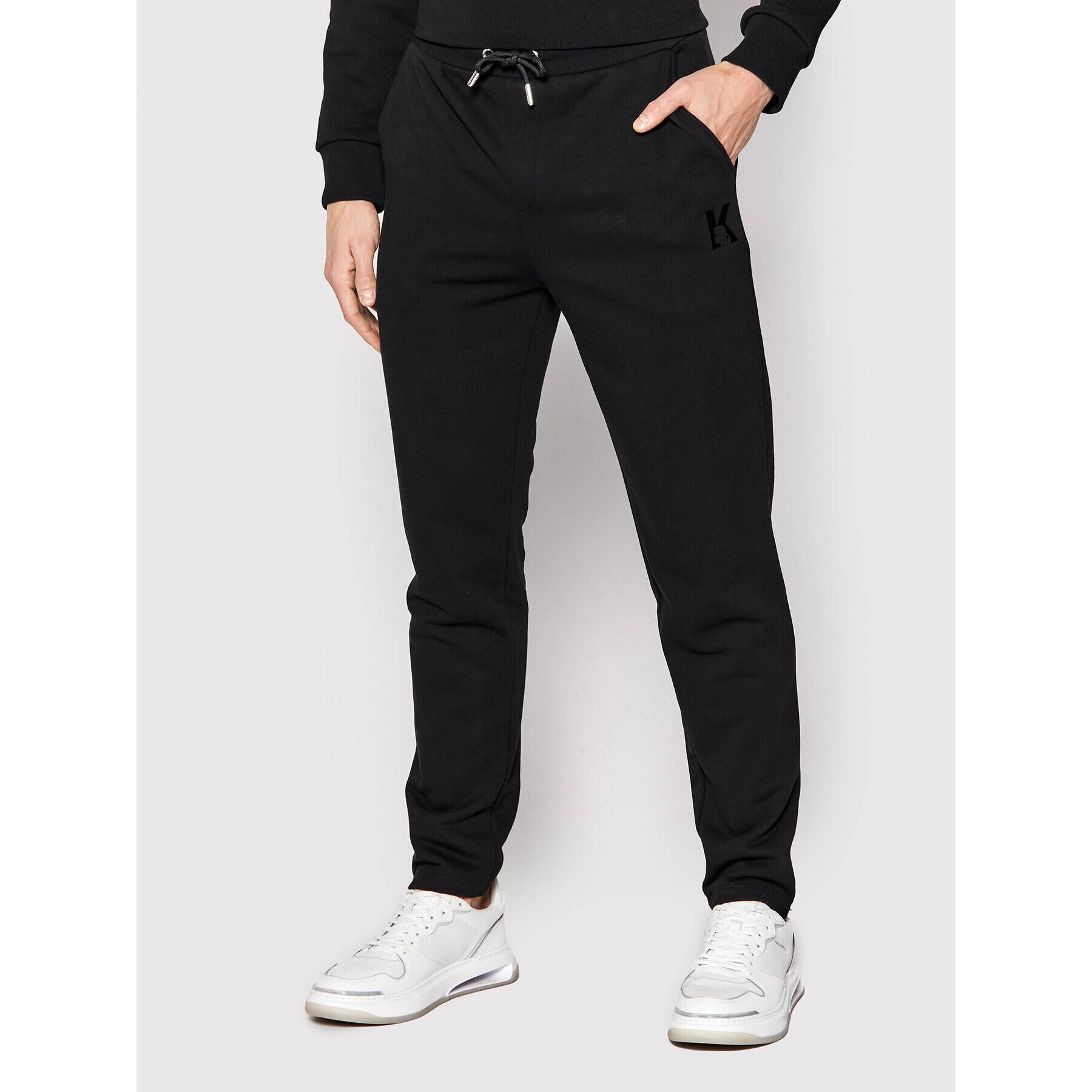 KARL LAGERFELD Teplákové kalhoty 705894 500900 Černá Regular Fit - Pepit.cz