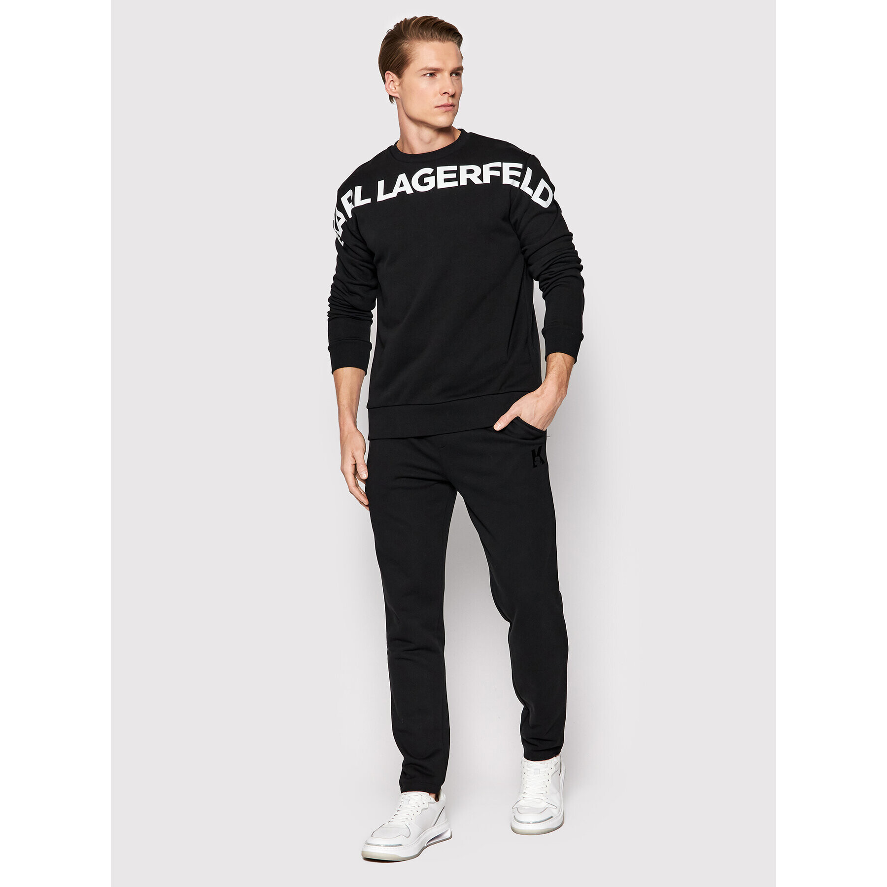 KARL LAGERFELD Teplákové kalhoty 705894 500900 Černá Regular Fit - Pepit.cz