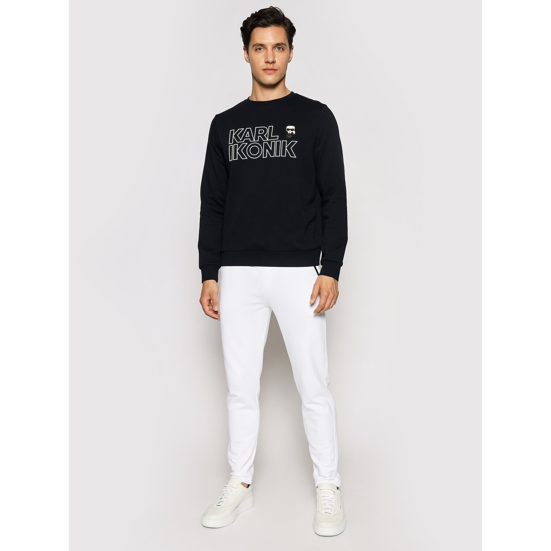 KARL LAGERFELD Teplákové kalhoty Sweat 705025 511900 Bílá Regular Fit - Pepit.cz