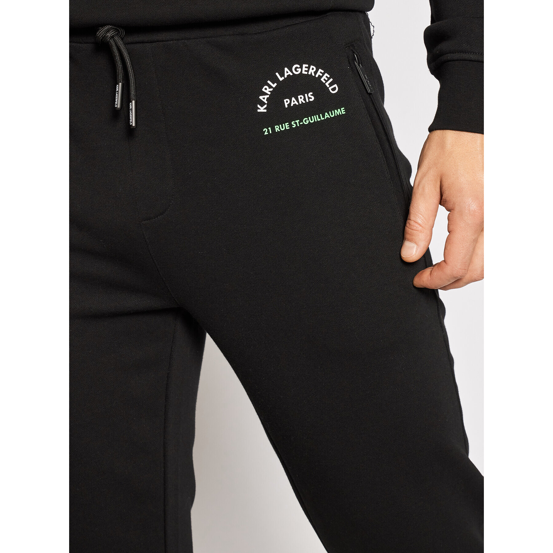 KARL LAGERFELD Teplákové kalhoty Sweat Pants 705092 511910 Černá Regular Fit - Pepit.cz