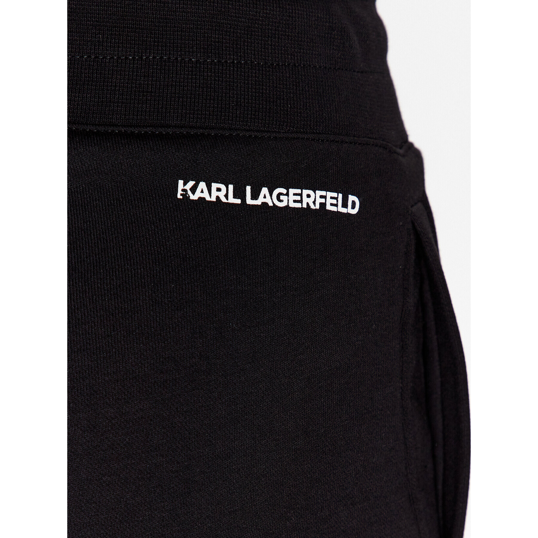 KARL LAGERFELD Teplákové kalhoty Unisex 225W2180 Černá Regular Fit - Pepit.cz