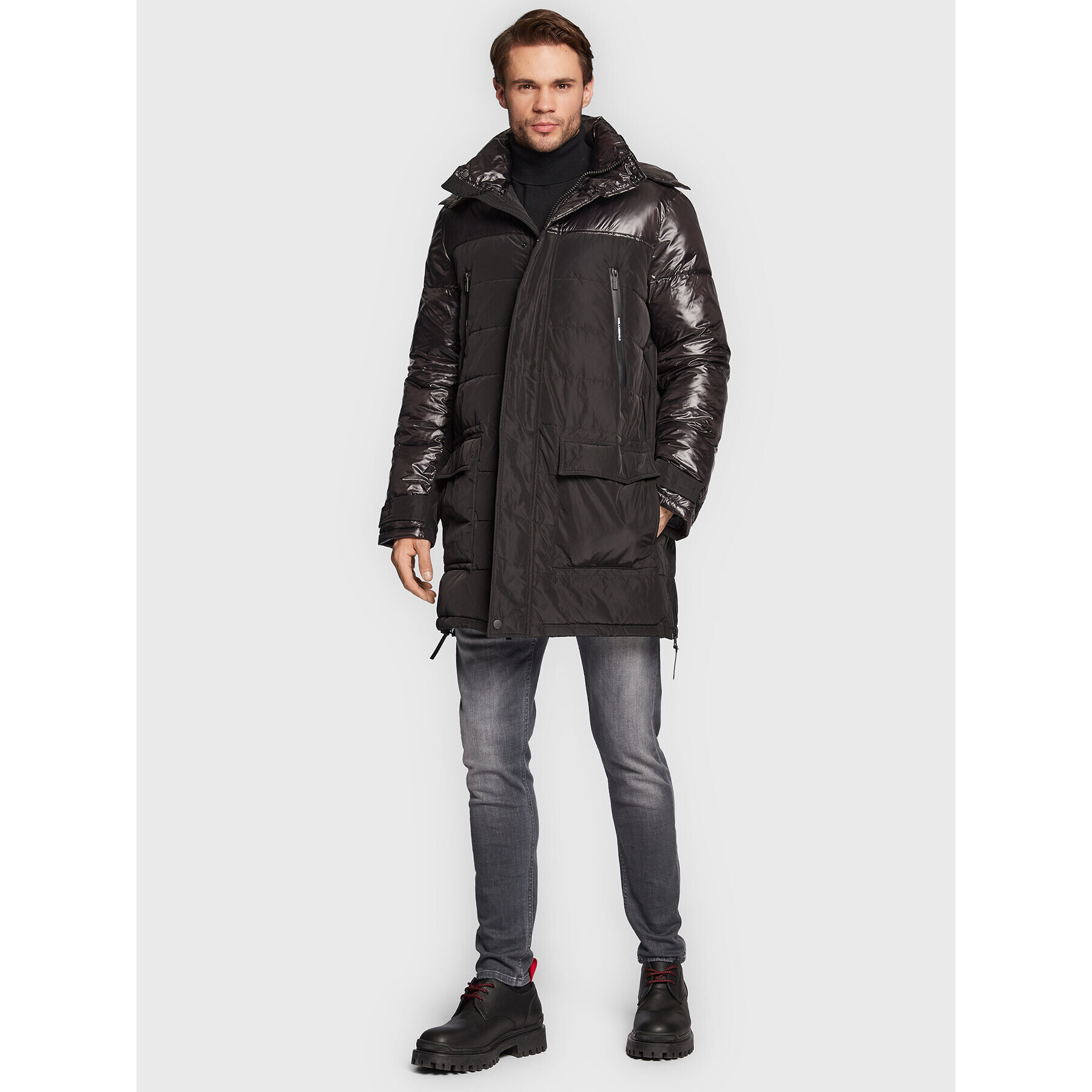 KARL LAGERFELD Vatovaná bunda 455001 524501 Černá Regular Fit - Pepit.cz