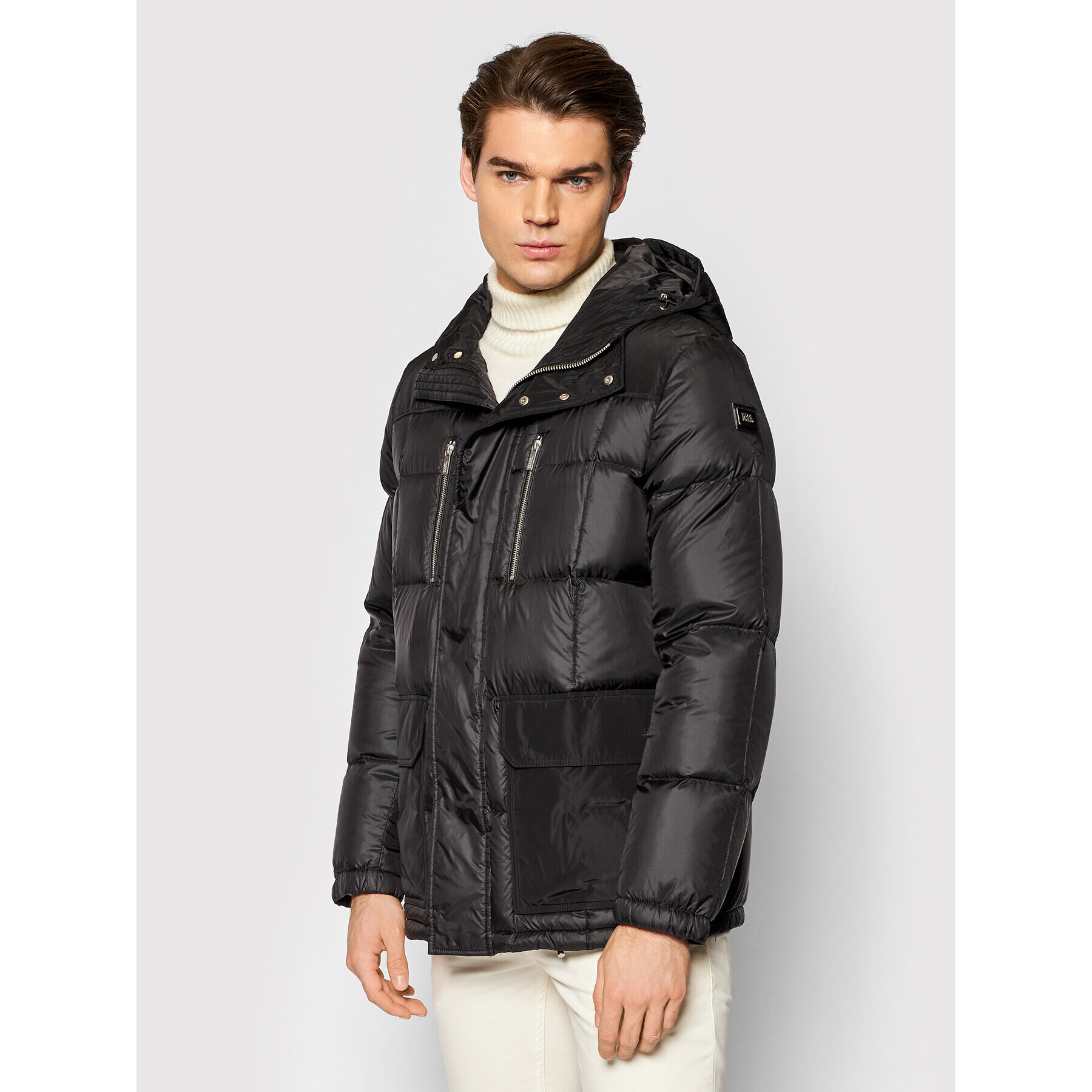 KARL LAGERFELD Vatovaná bunda 505002 512502 Černá Regular Fit - Pepit.cz