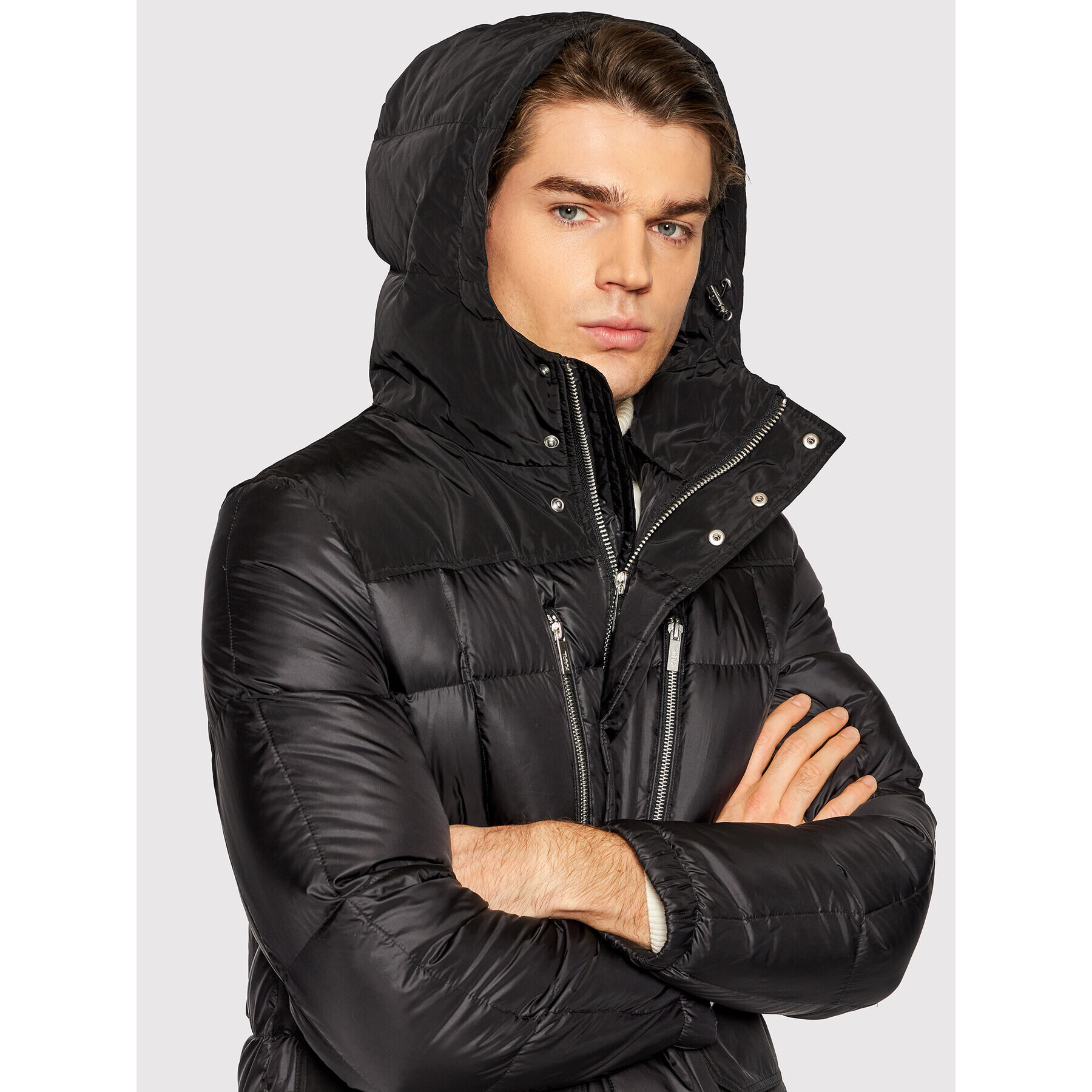 KARL LAGERFELD Vatovaná bunda 505002 512502 Černá Regular Fit - Pepit.cz