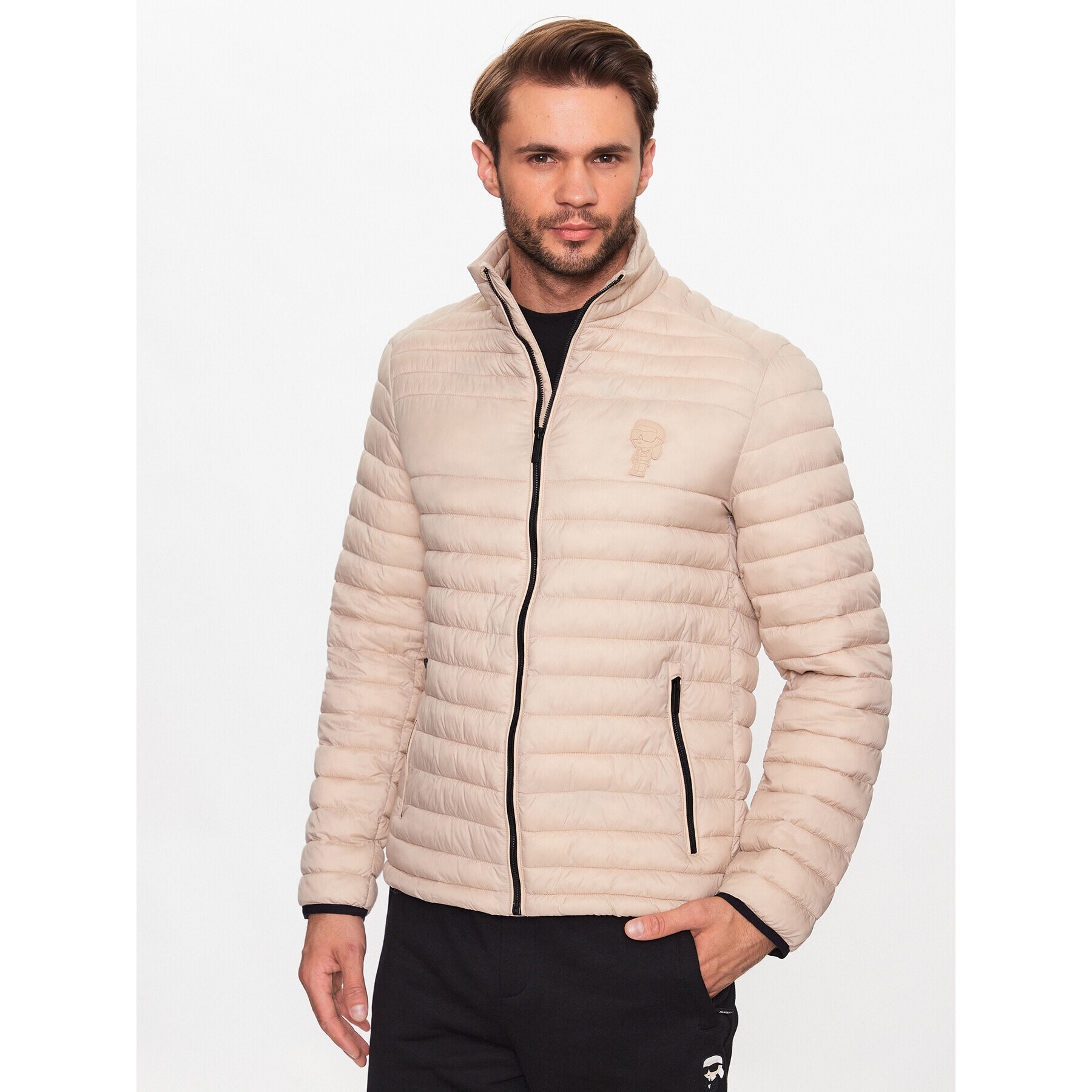 KARL LAGERFELD Vatovaná bunda 505400 533591 Béžová Regular Fit - Pepit.cz