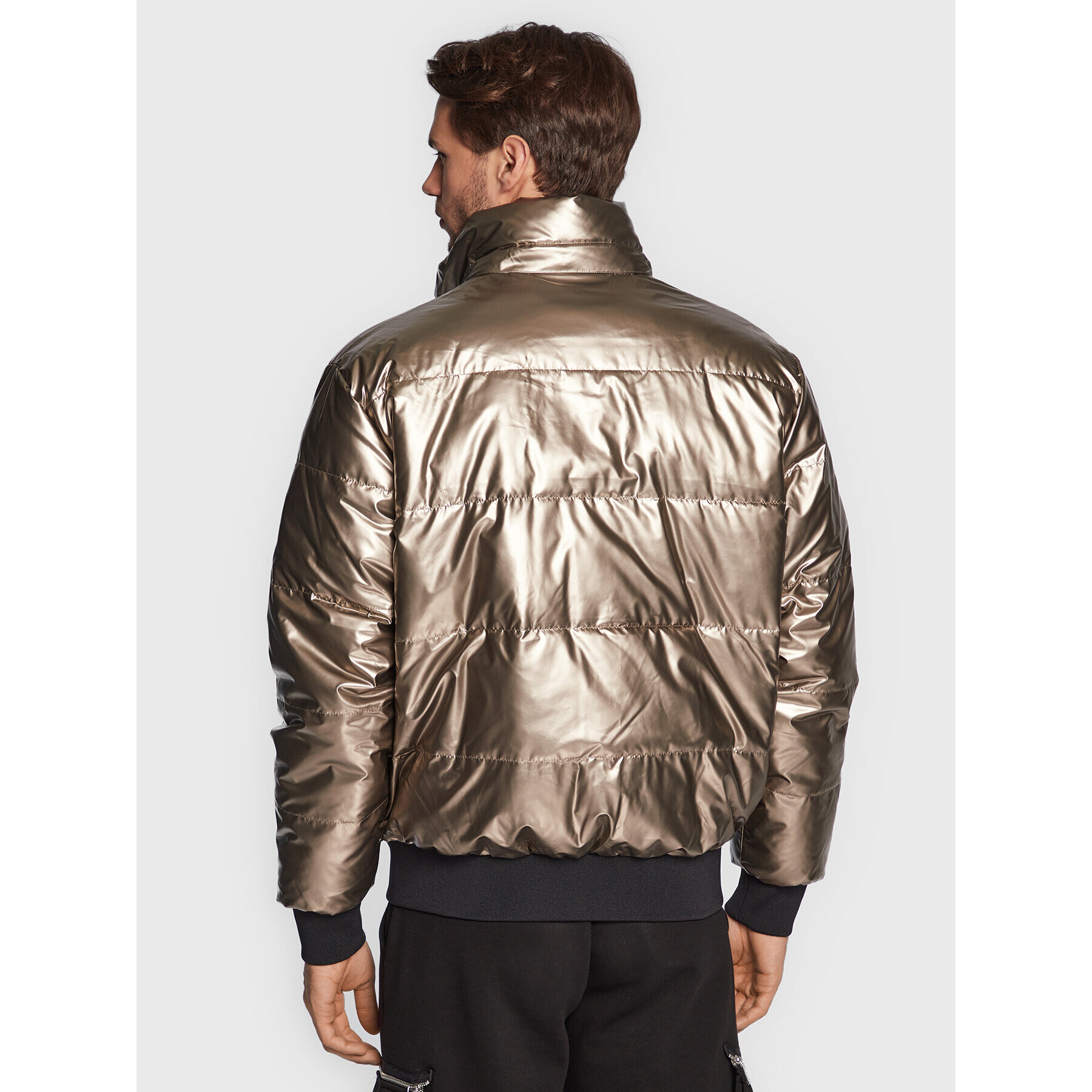 KARL LAGERFELD Vatovaná bunda Blouson 505003 524505 Zlatá Regular Fit - Pepit.cz