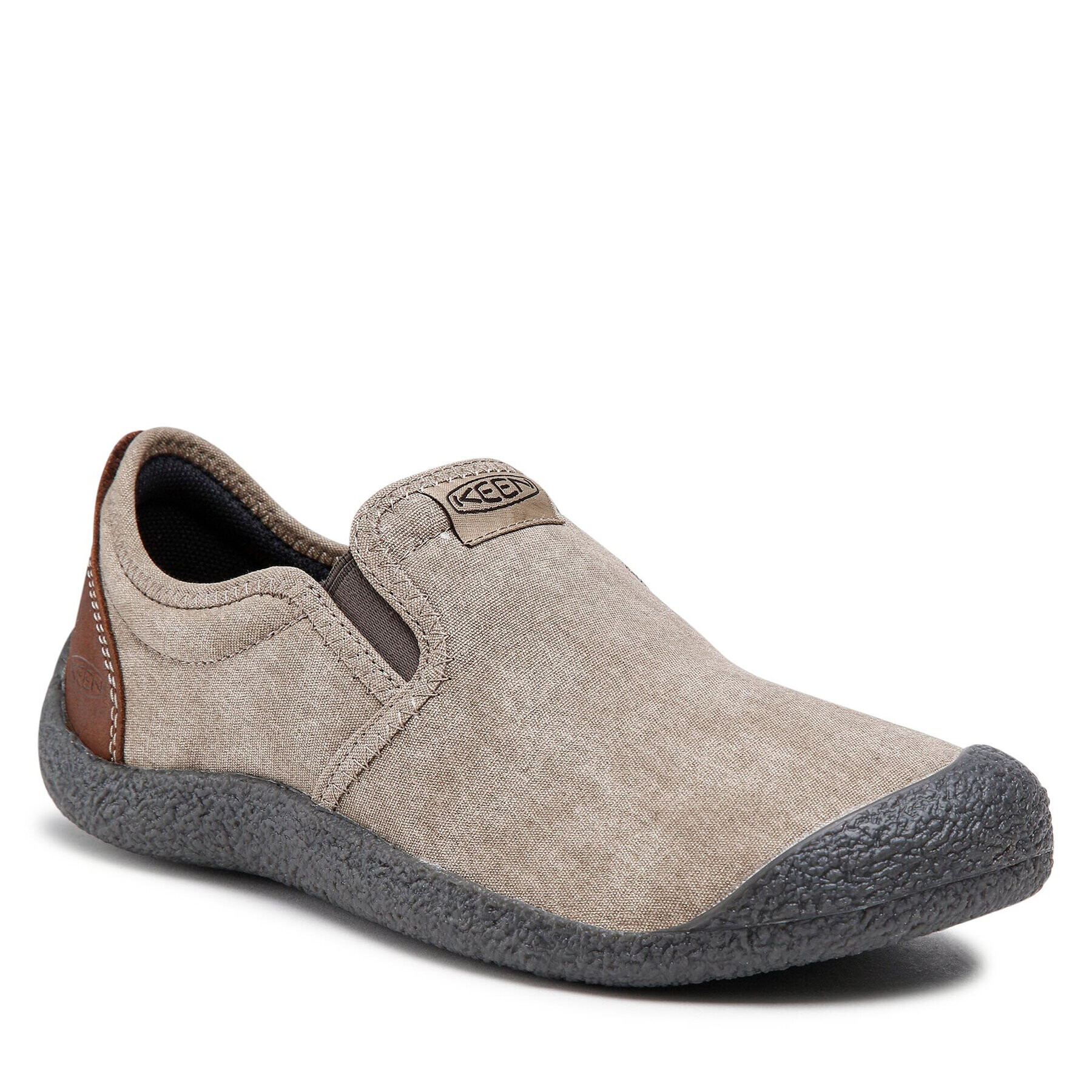 Keen Polobotky Howser Canvas Slip-On 1026146 Hnědá - Pepit.cz