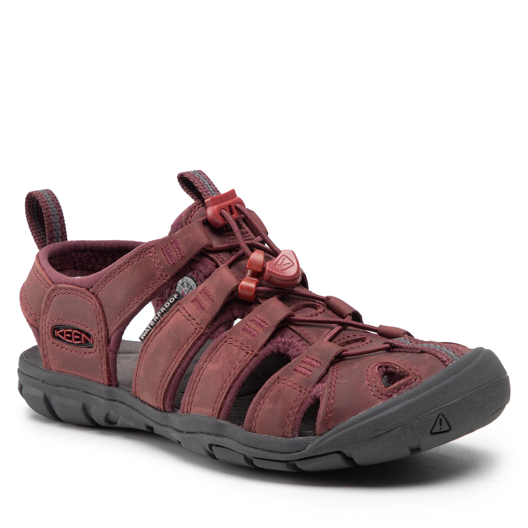 Keen Sandály Clearwater Cnx Lleather 1025088 Bordó - Pepit.cz