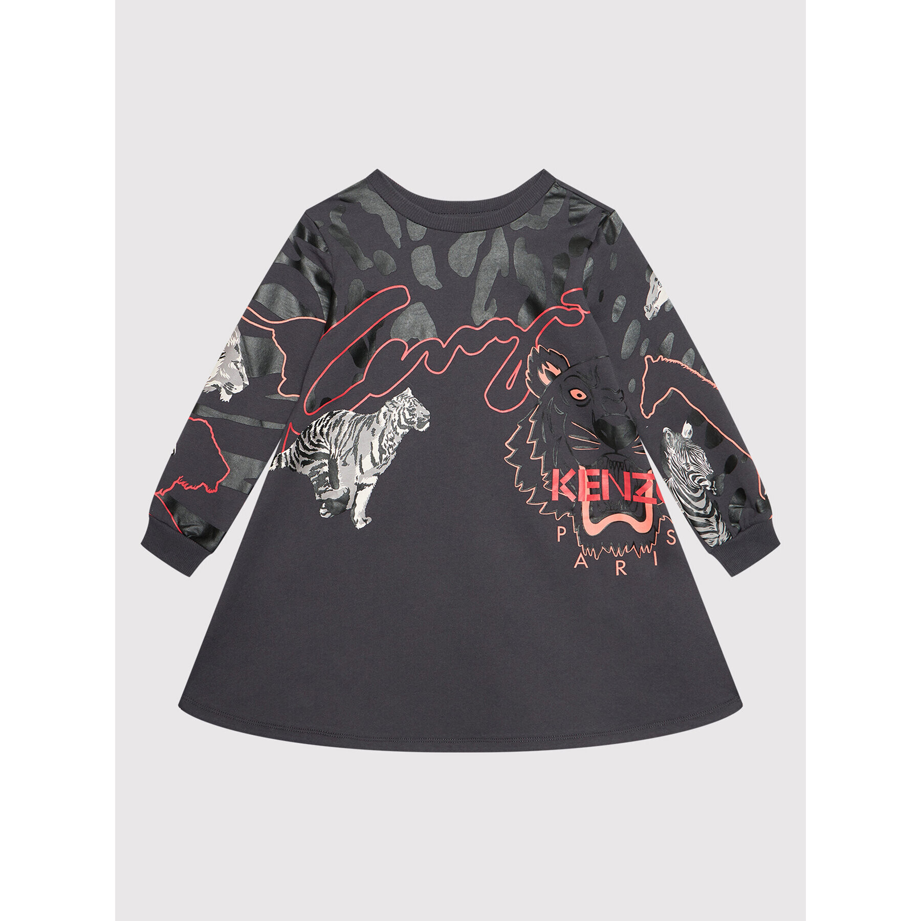 Kenzo Kids Každodenní šaty K12056 Šedá Regular Fit - Pepit.cz